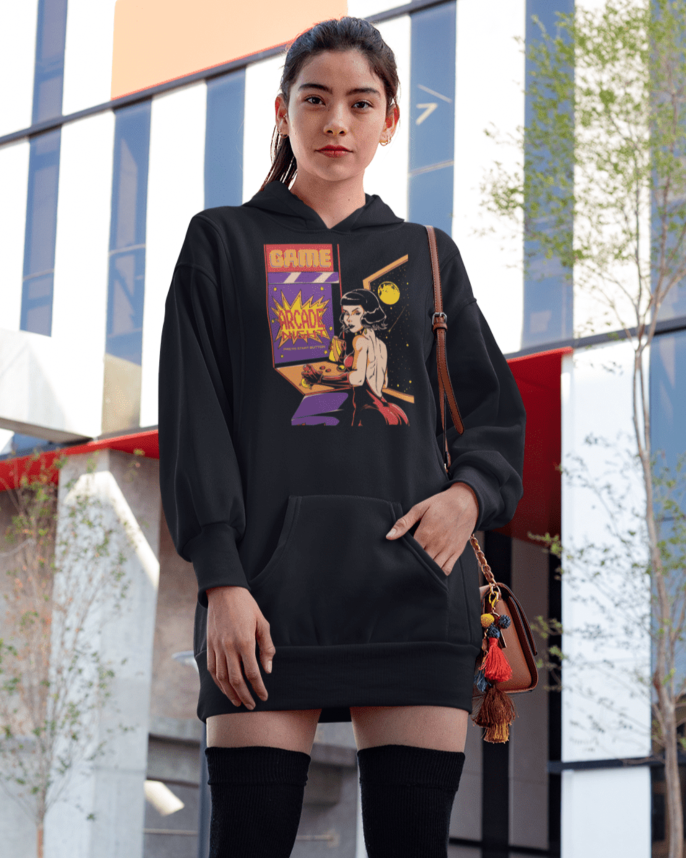 Arcade Night - Unisex Hoodie || TeeStitch Apparel