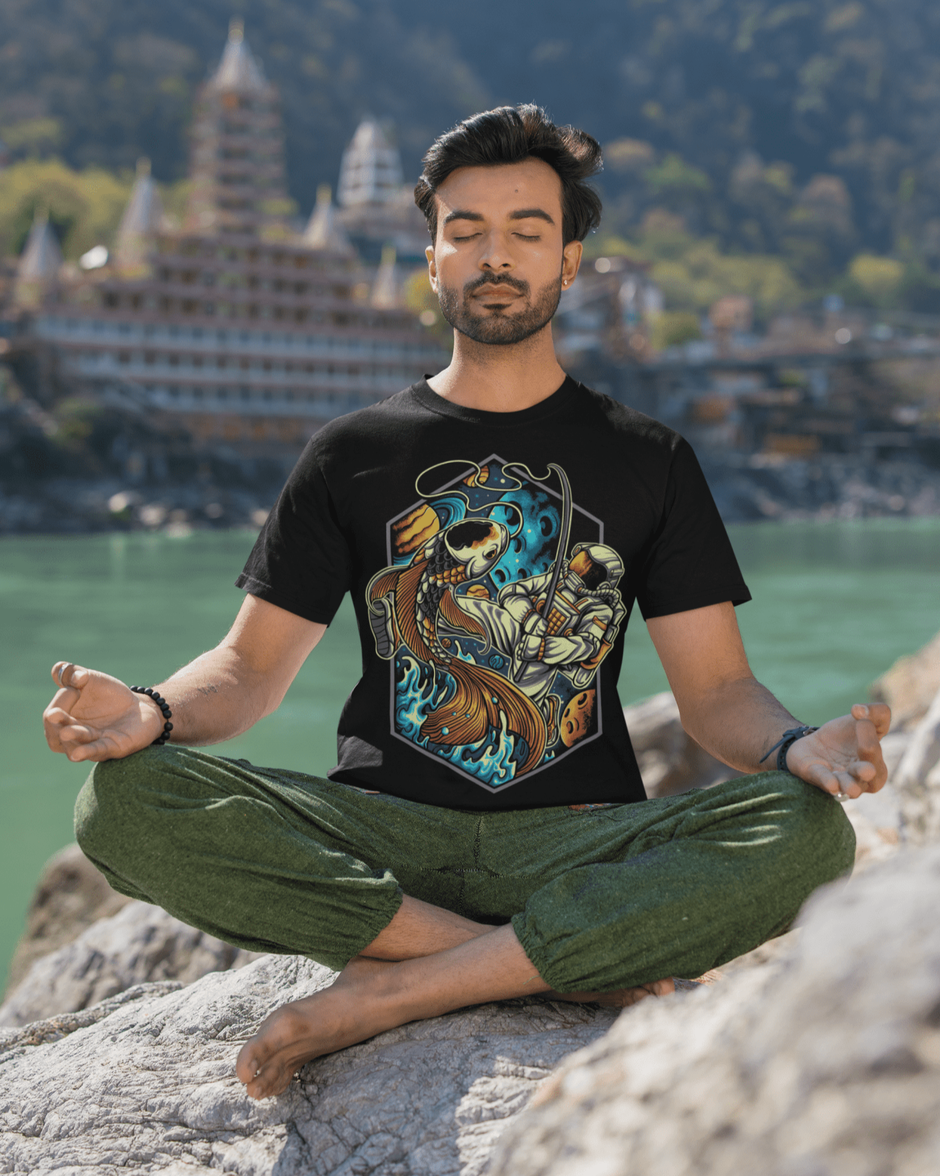 Astro Fishing - Unisex T-Shirt || TeeStitch Apparel