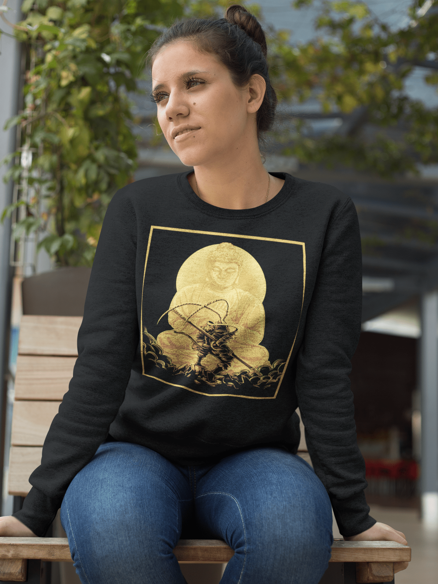 Battle Buddha - Unisex Sweatshirt || TeeStitch Apparel
