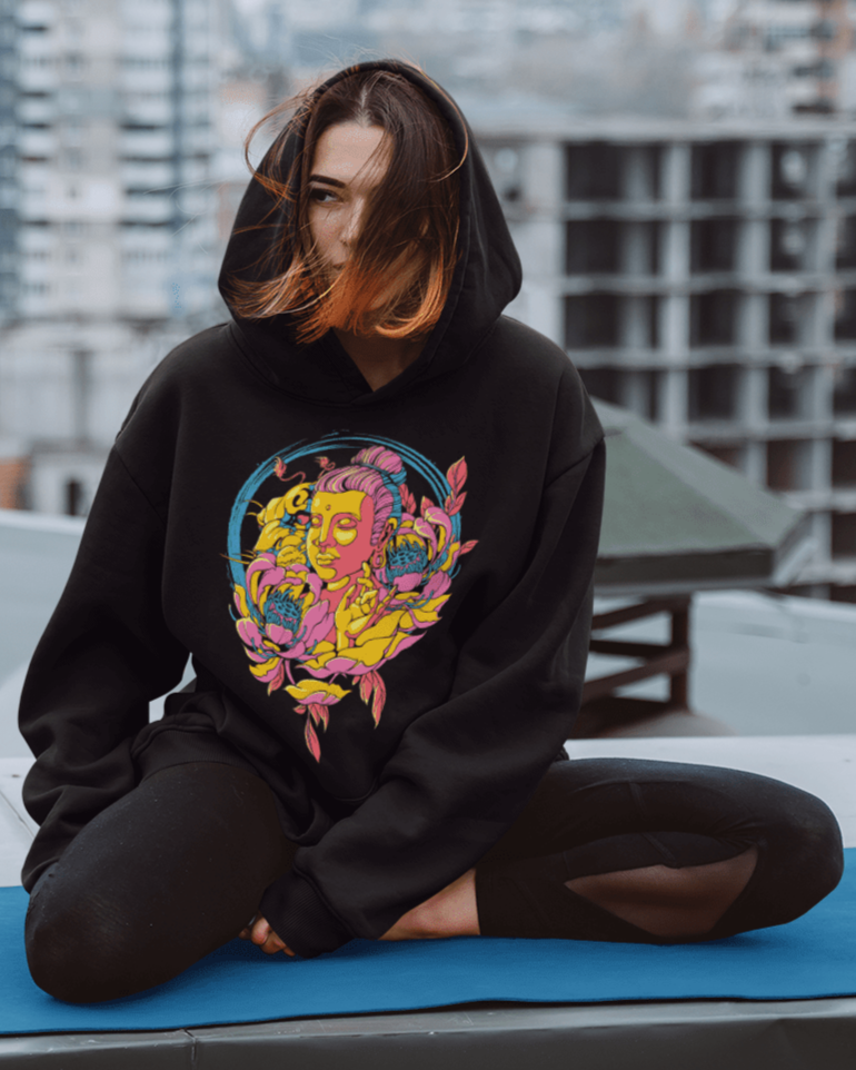 Colorful Buddha - Unisex Hoodie || TeeStitch Apparel