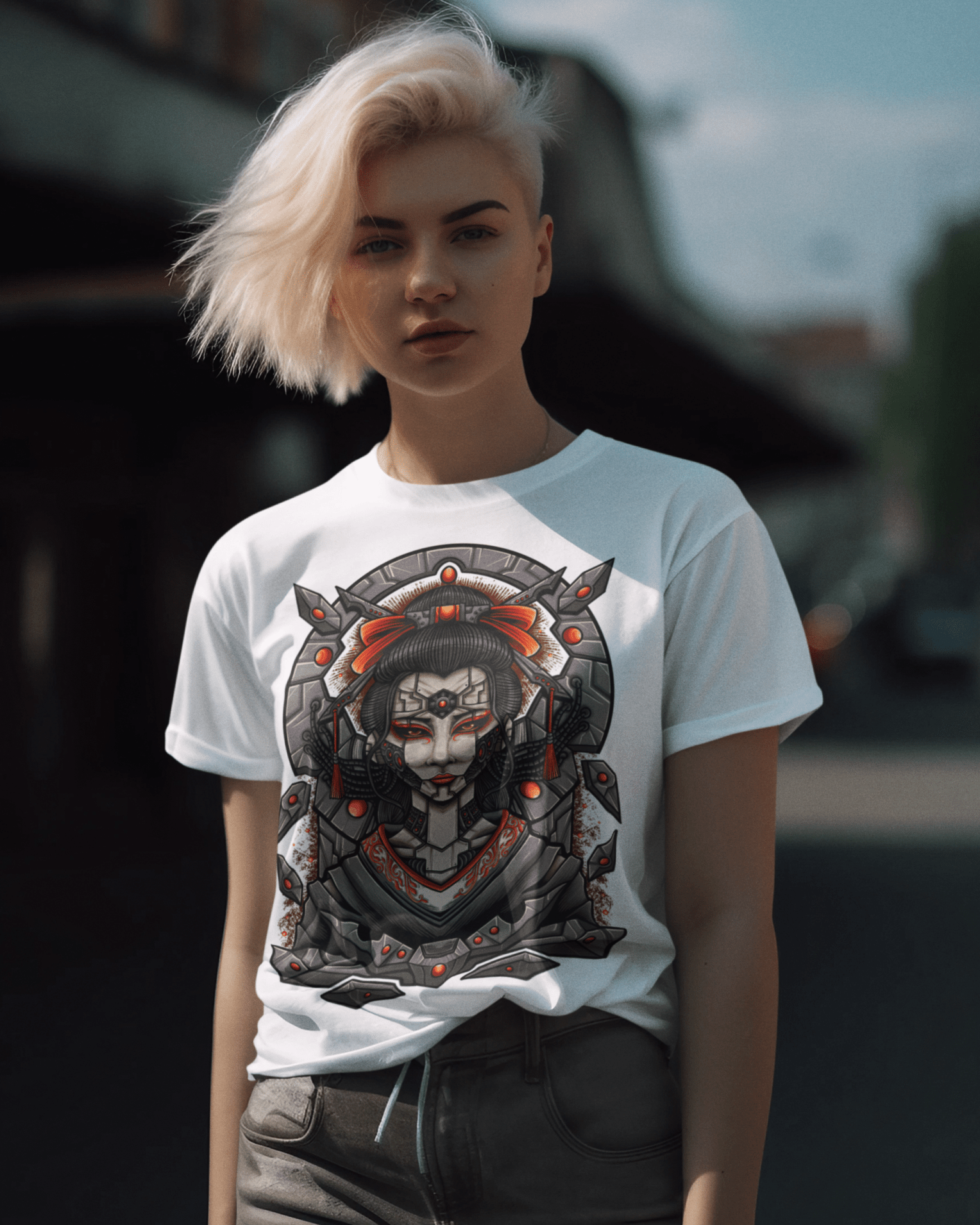 Cyber Geisha - Unisex T-Shirt || TeeStitch Apparel