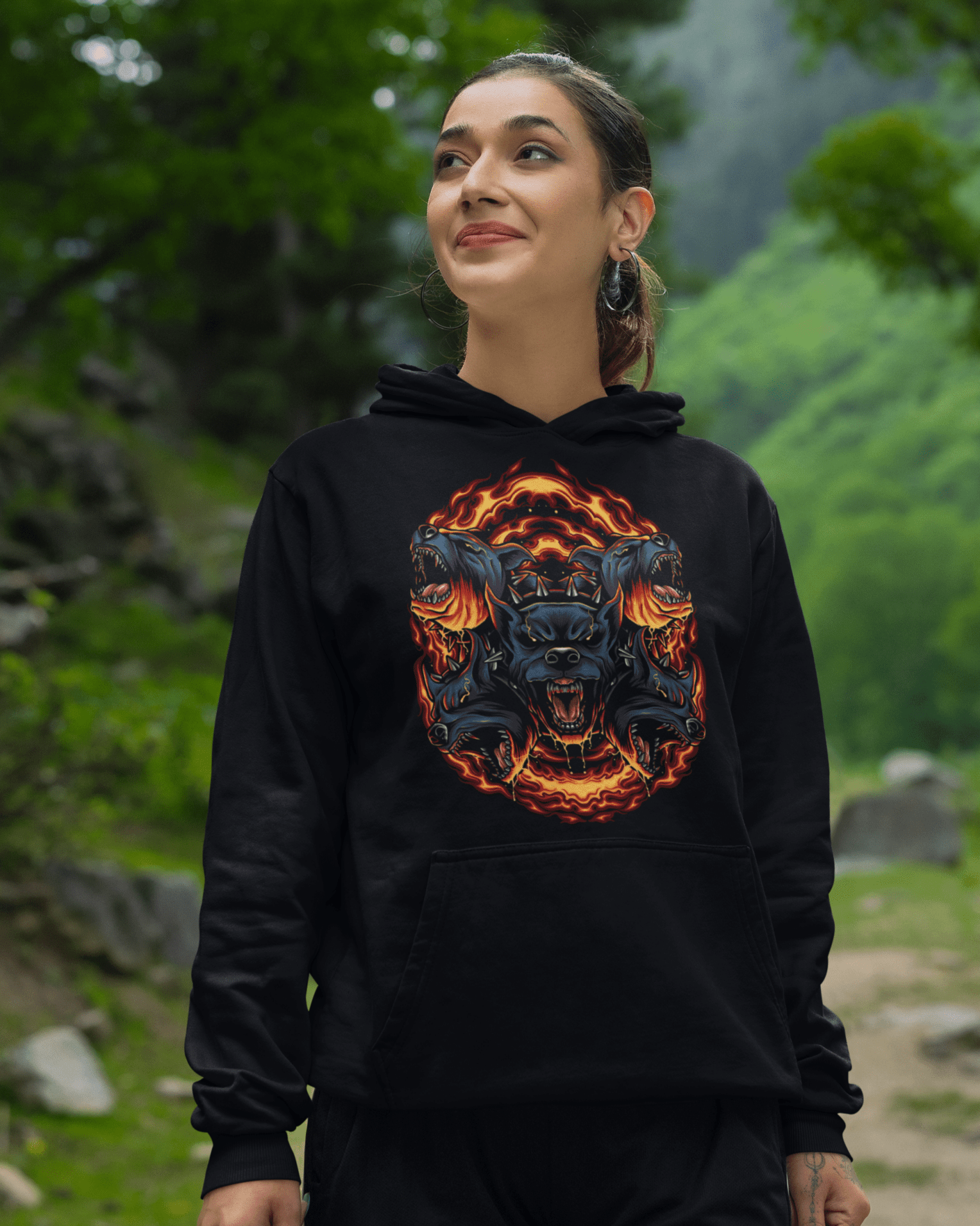 Five Face Dog - Unisex Hoodie || TeeStitch Apparel