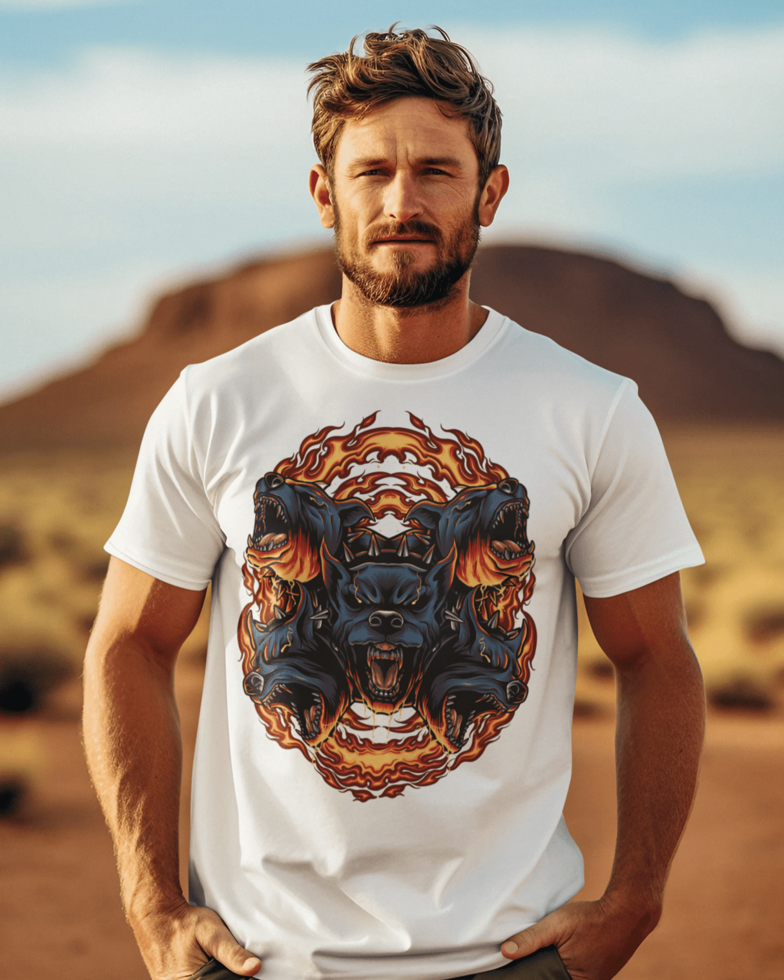 Five Face Dog - Unisex T-Shirt || TeeStitch Apparel