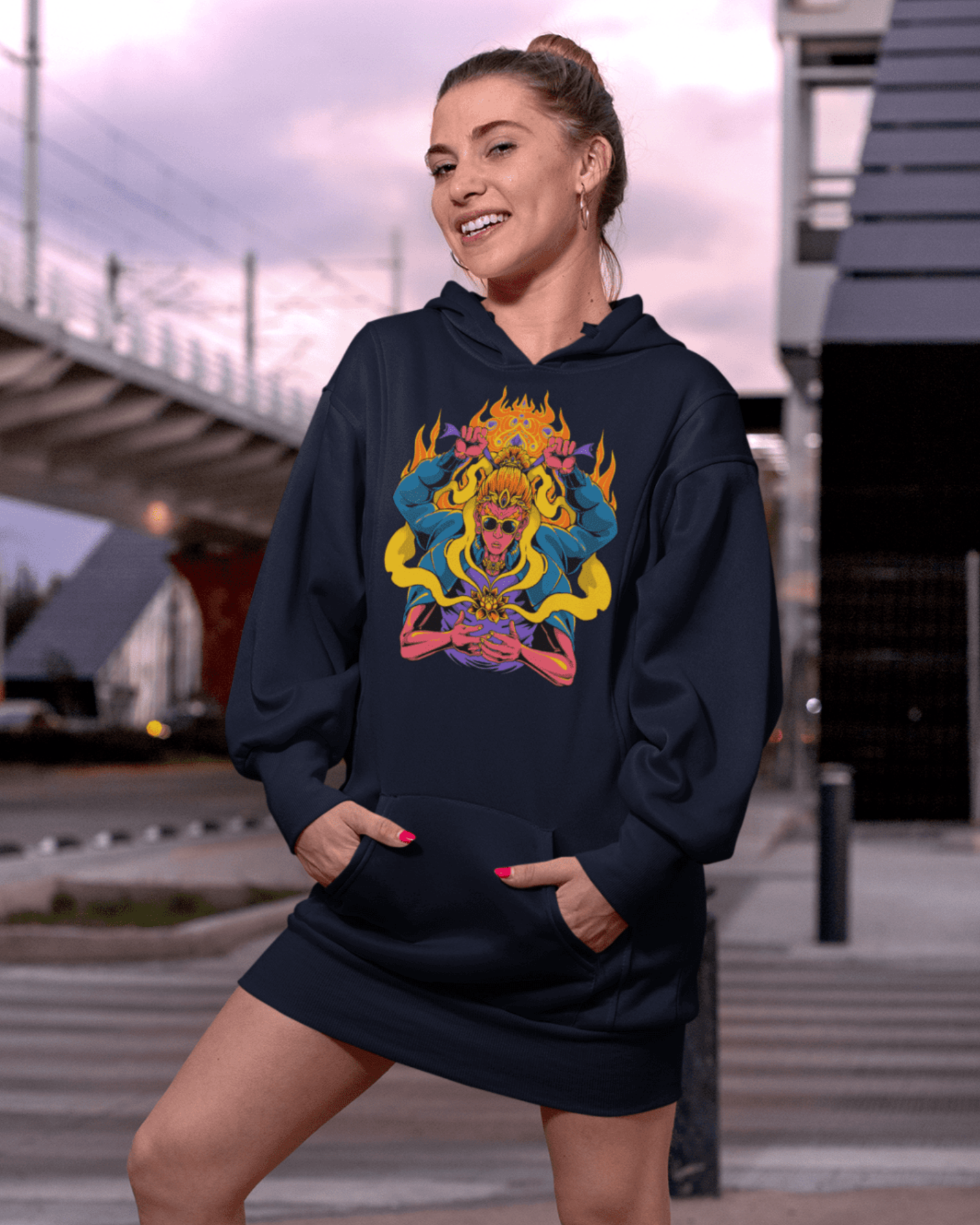 Funky Oracle - Unisex Hoodie || TeeStitch Apparel