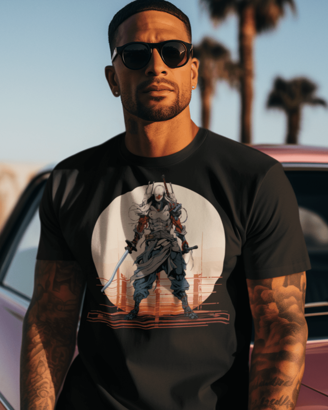 Futuristic Samurai - Unisex T-Shirt || TeeStitch Apparel