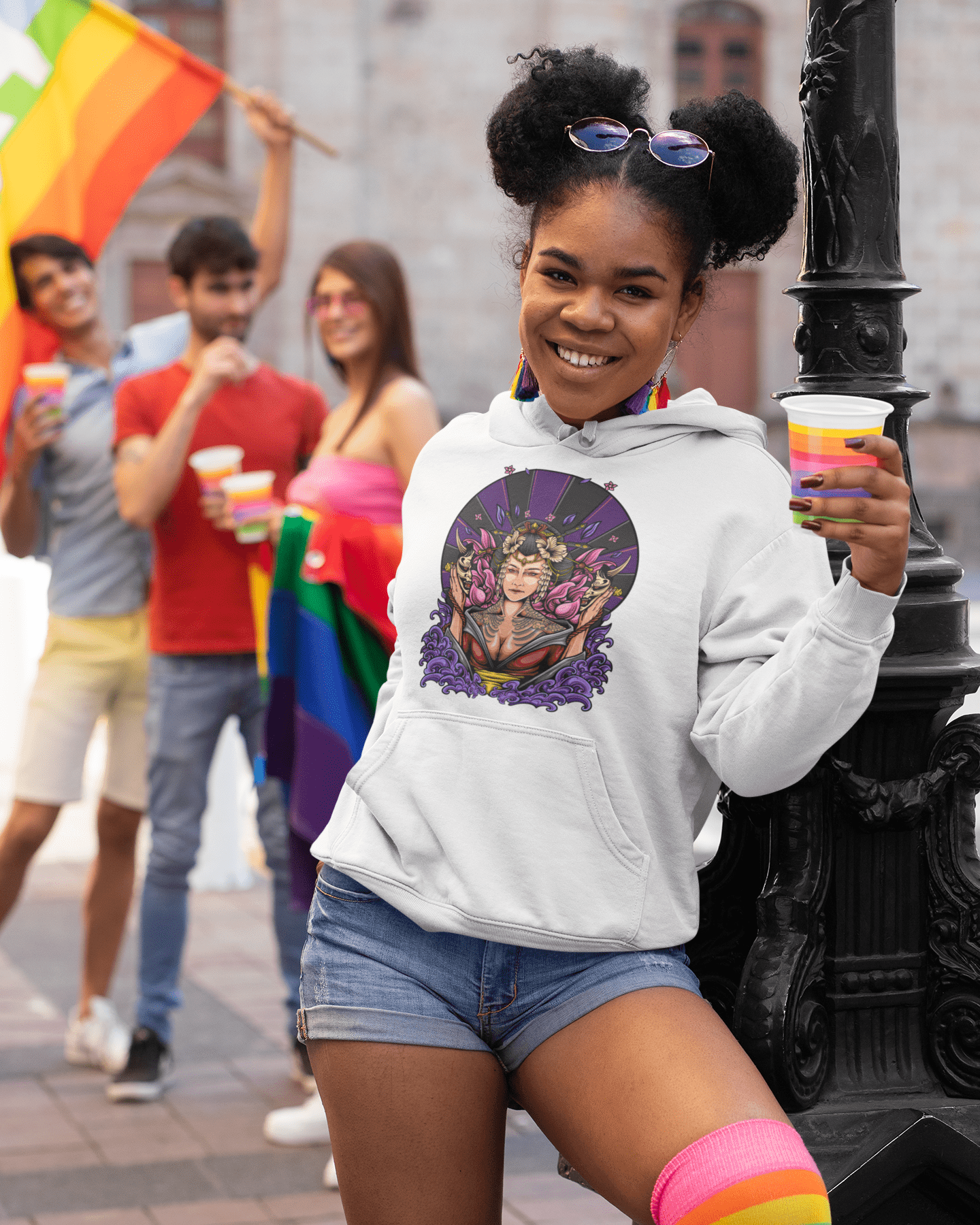 Geisha 4 - Unisex Hoodie || TeeStitch Apparel