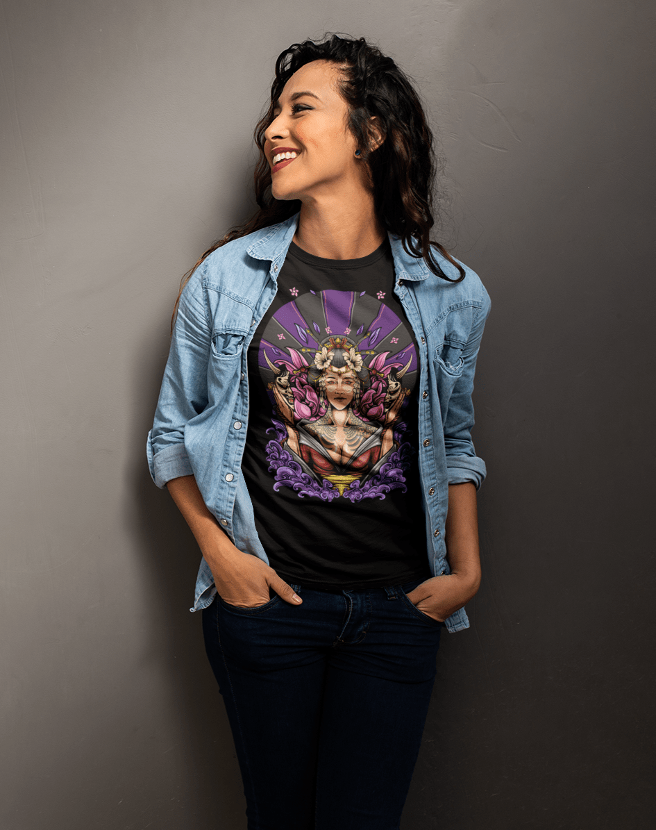 ミュージシャン ITAN GEISHA LONG SLEEVE TEE PALE PURPLE ミュージシャン ITAN GEISHA LONG SLEEVE TEE PALE PURPLE