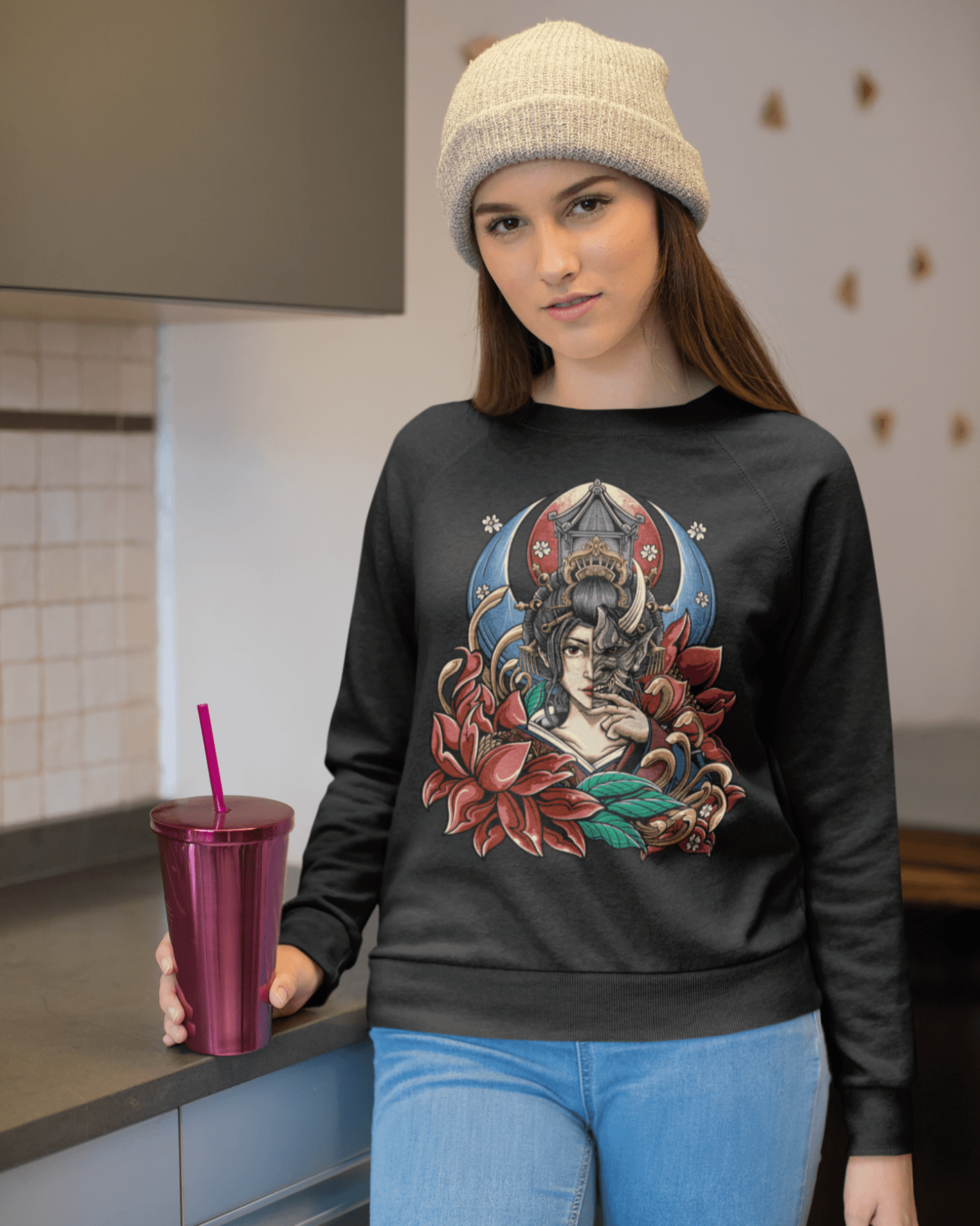 Geisha 6 - Unisex Sweatshirt || TeeStitch Apparel