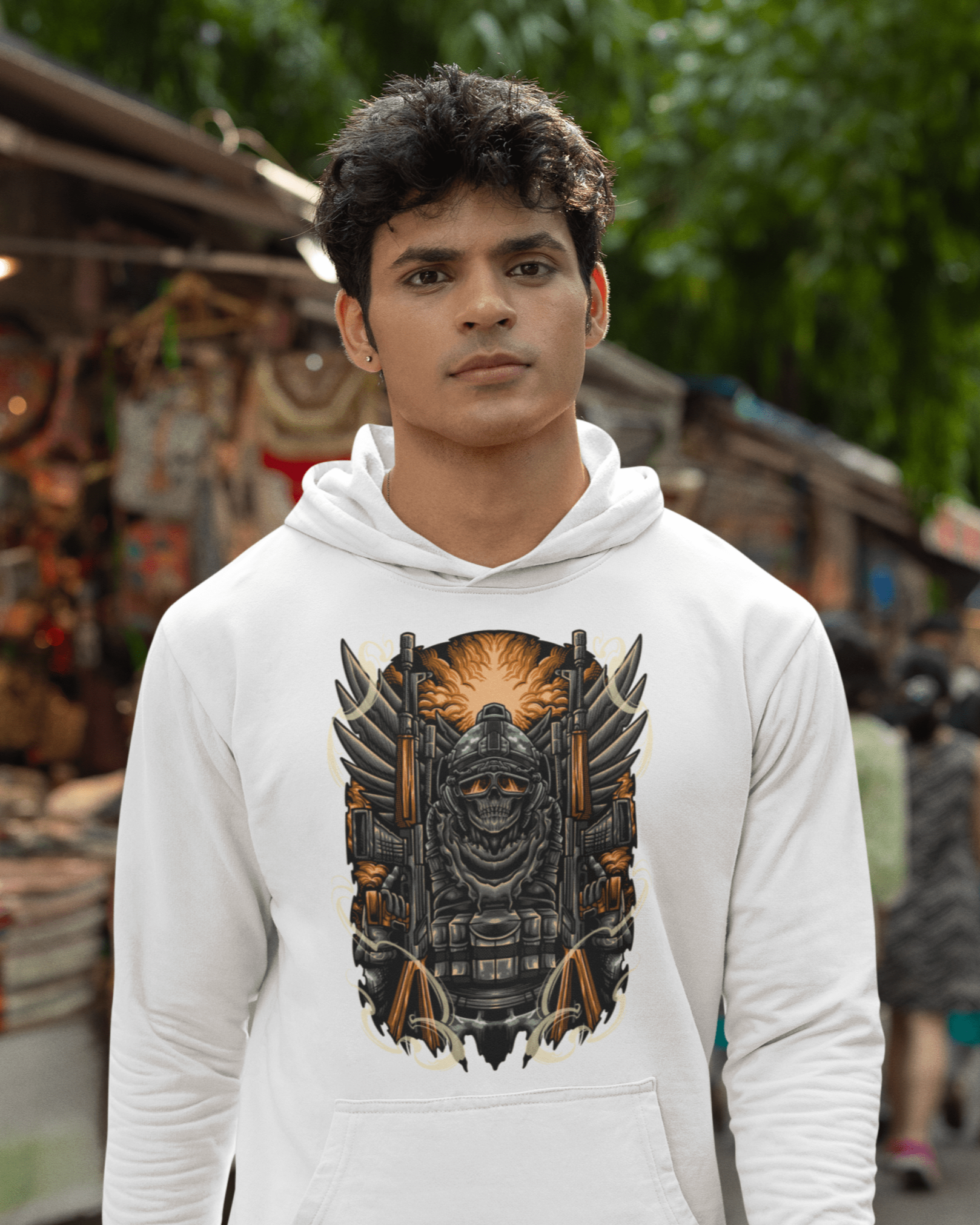 Ghost Soldier - Unisex Hoodie || TeeStitch Apparel