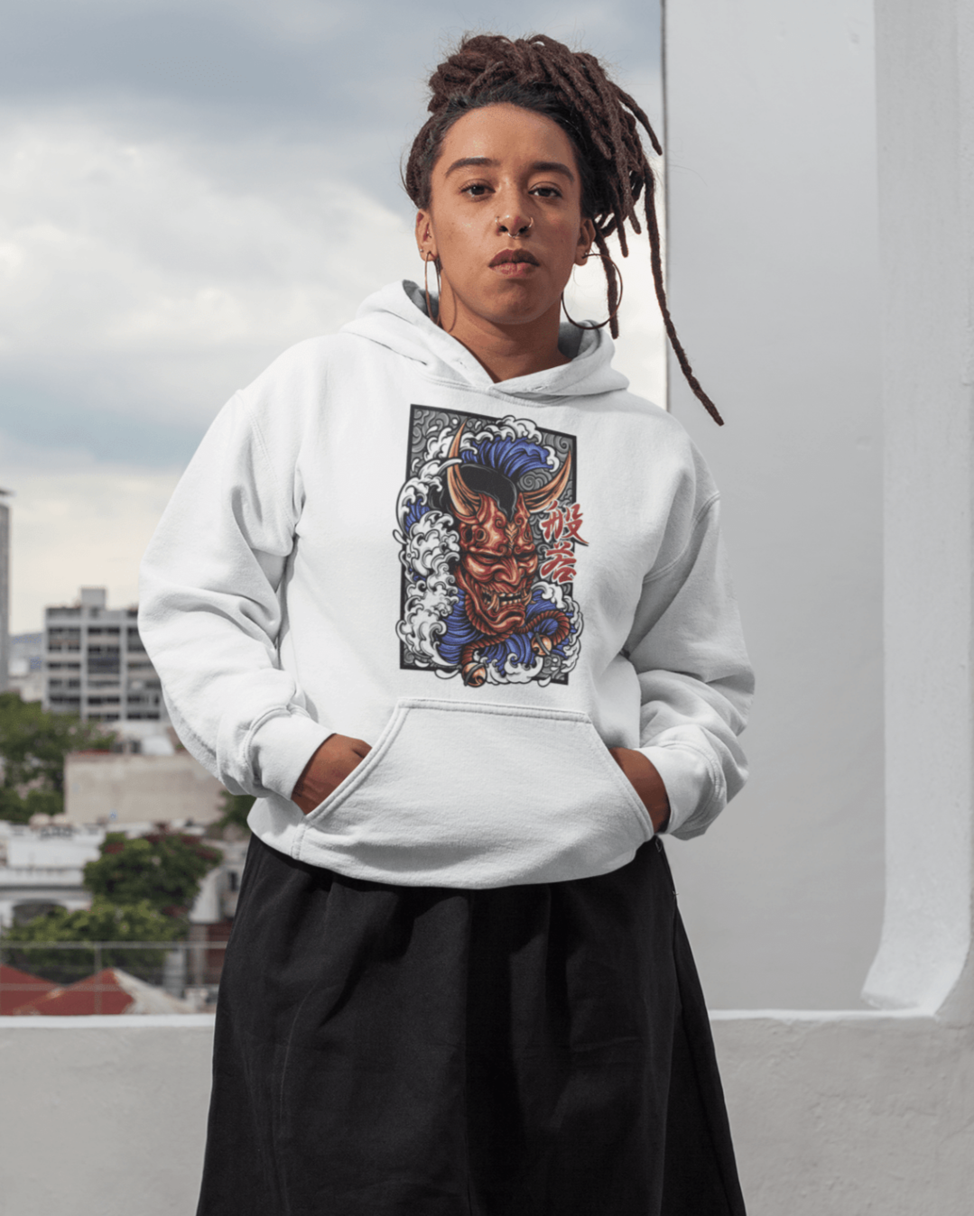 Hannya Mask - Unisex Hoodie || TeeStitch Apparel