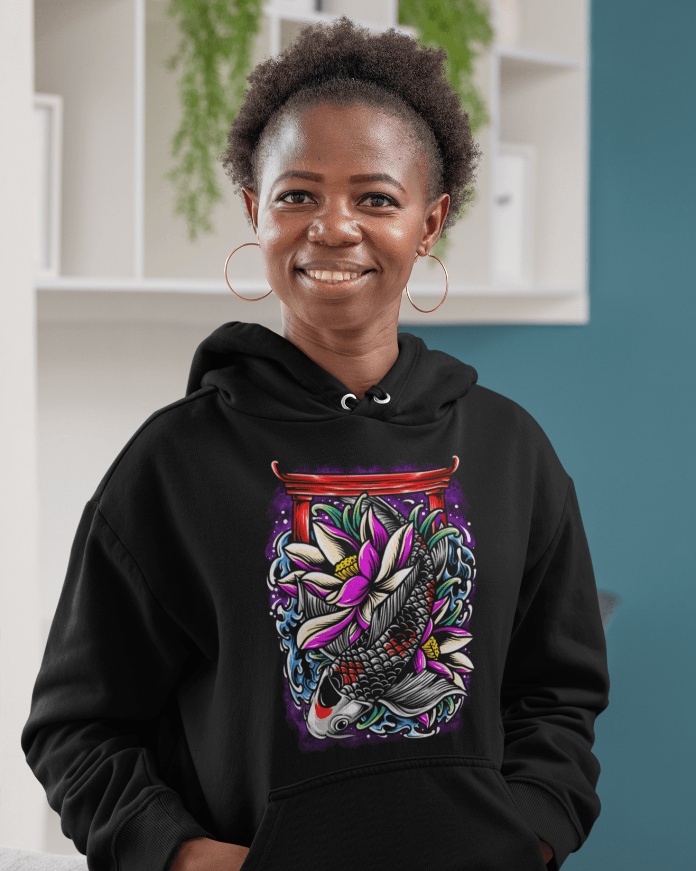 Koi Fish 2 - Unisex Hoodie || TeeStitch Apparel