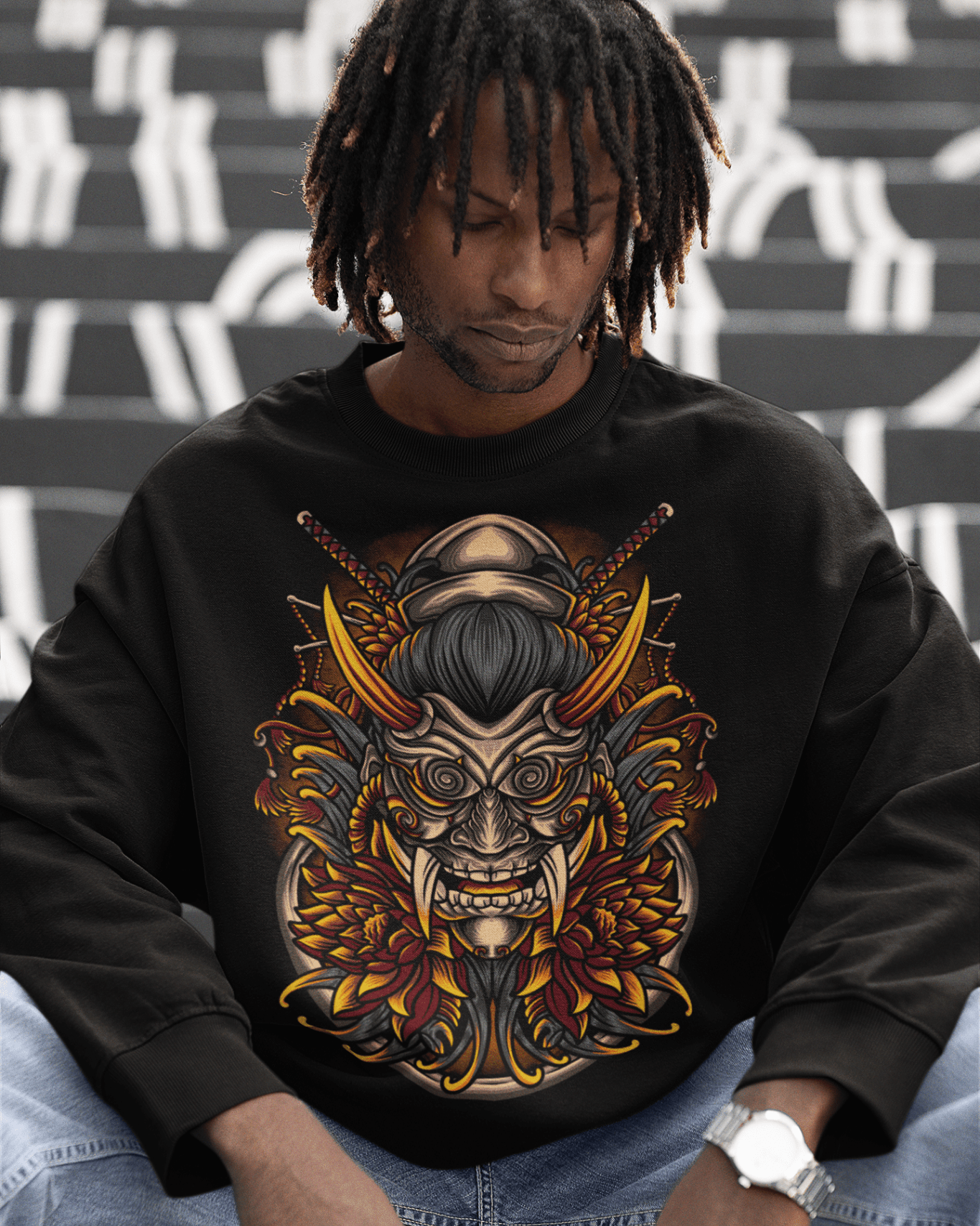 RS004 Mask - Unisex Sweatshirt || TeeStitch Apparel