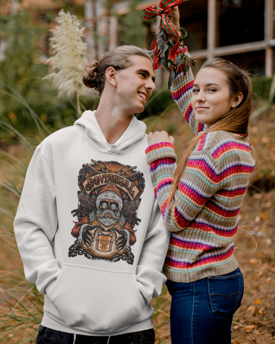 Santa Skull - Unisex Hoodie || TeeStitch Apparel