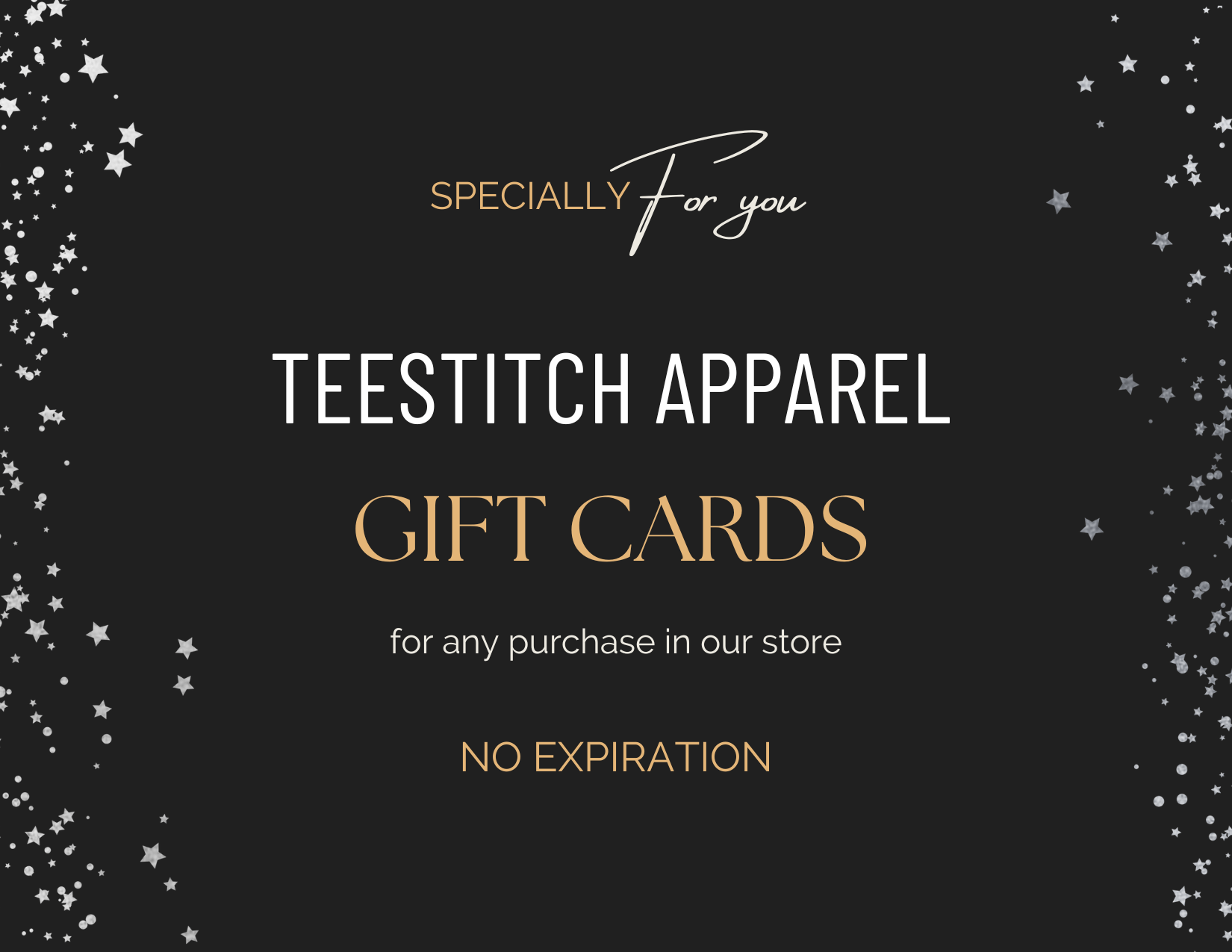 Gift Cards - TeeStitch Apparel