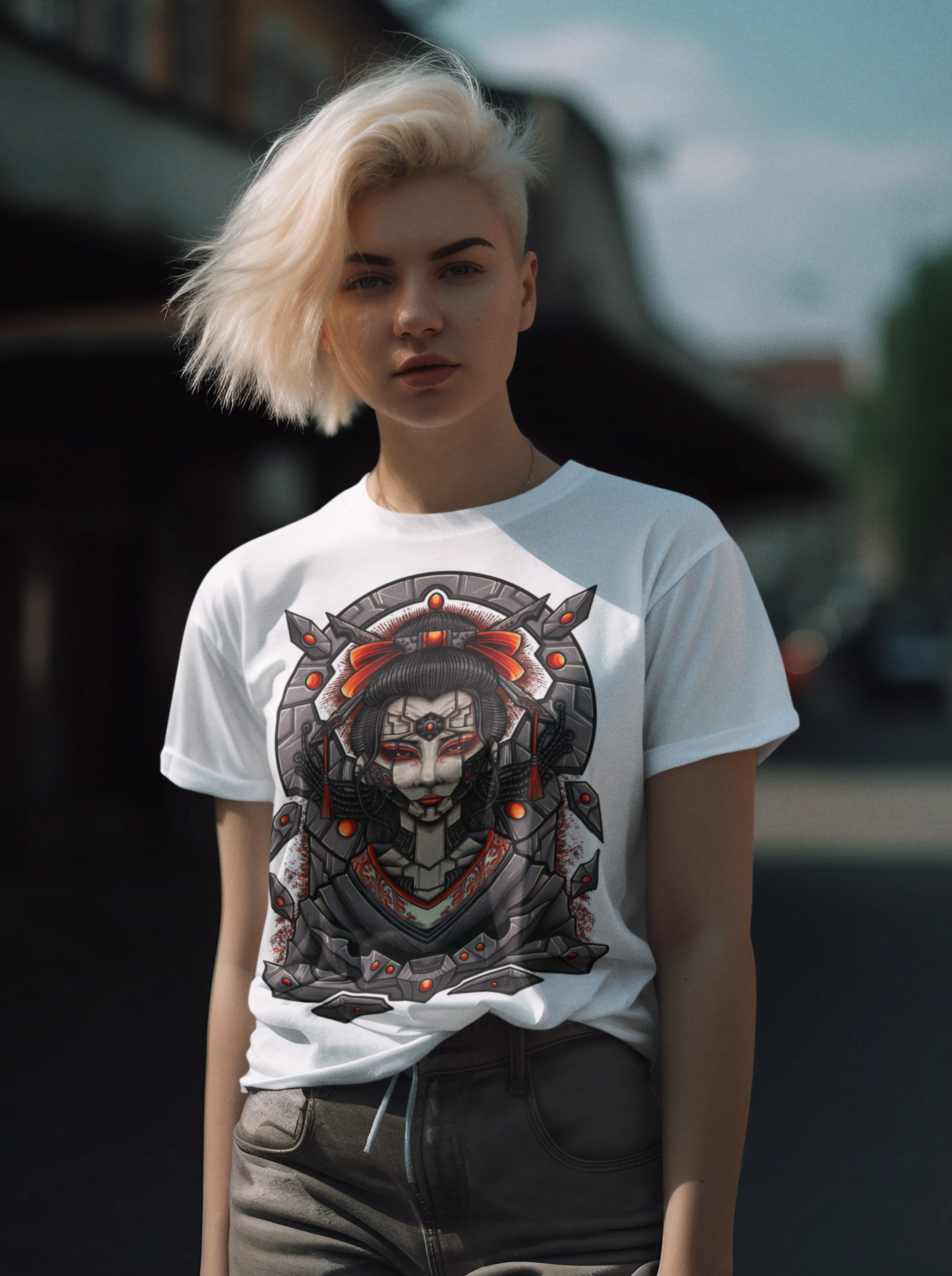 Cyber Geisha - Unisex T-Shirt || TeeStitch Apparel