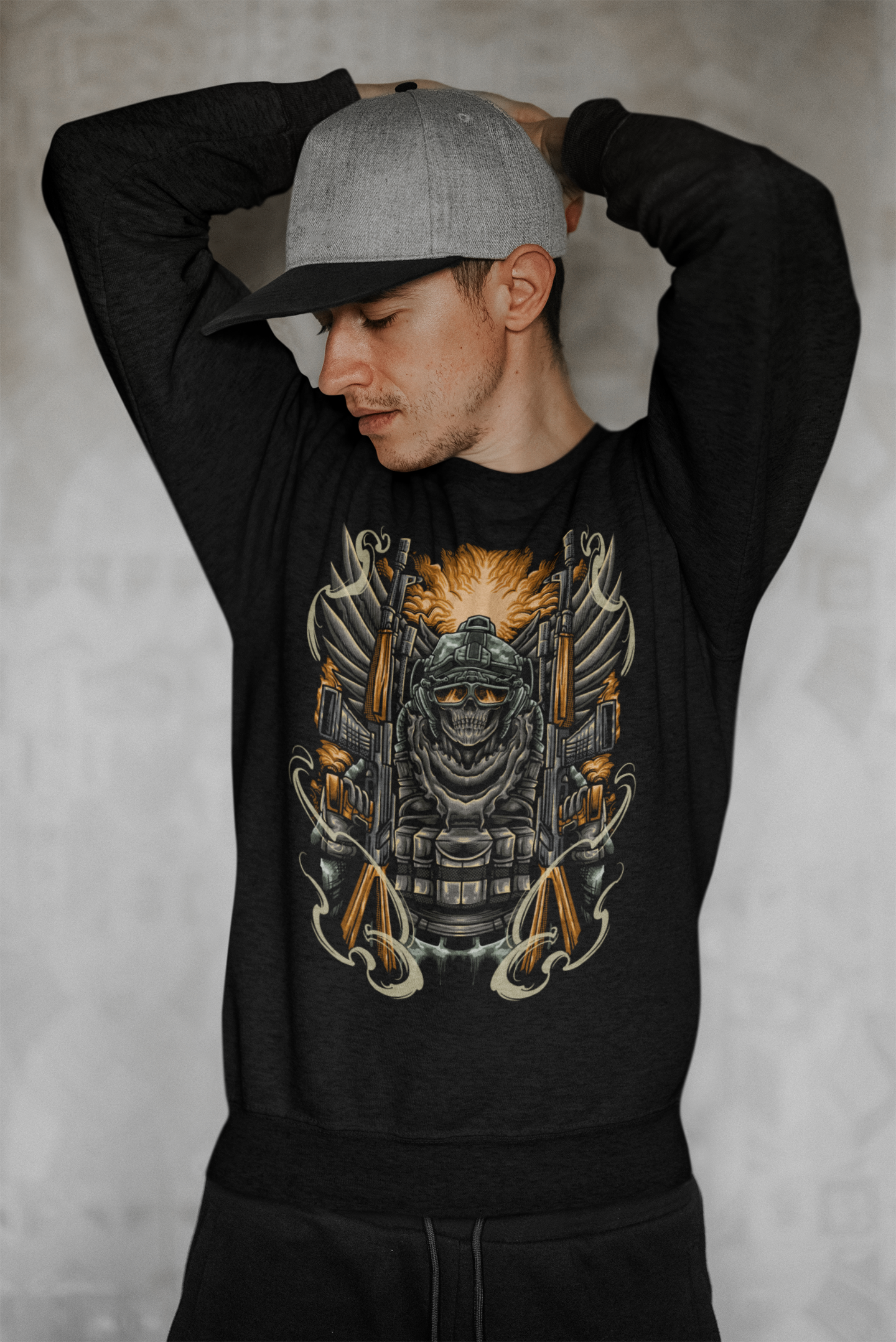 Ghost Soldier - Unisex Sweatshirt || TeeStitch Apparel