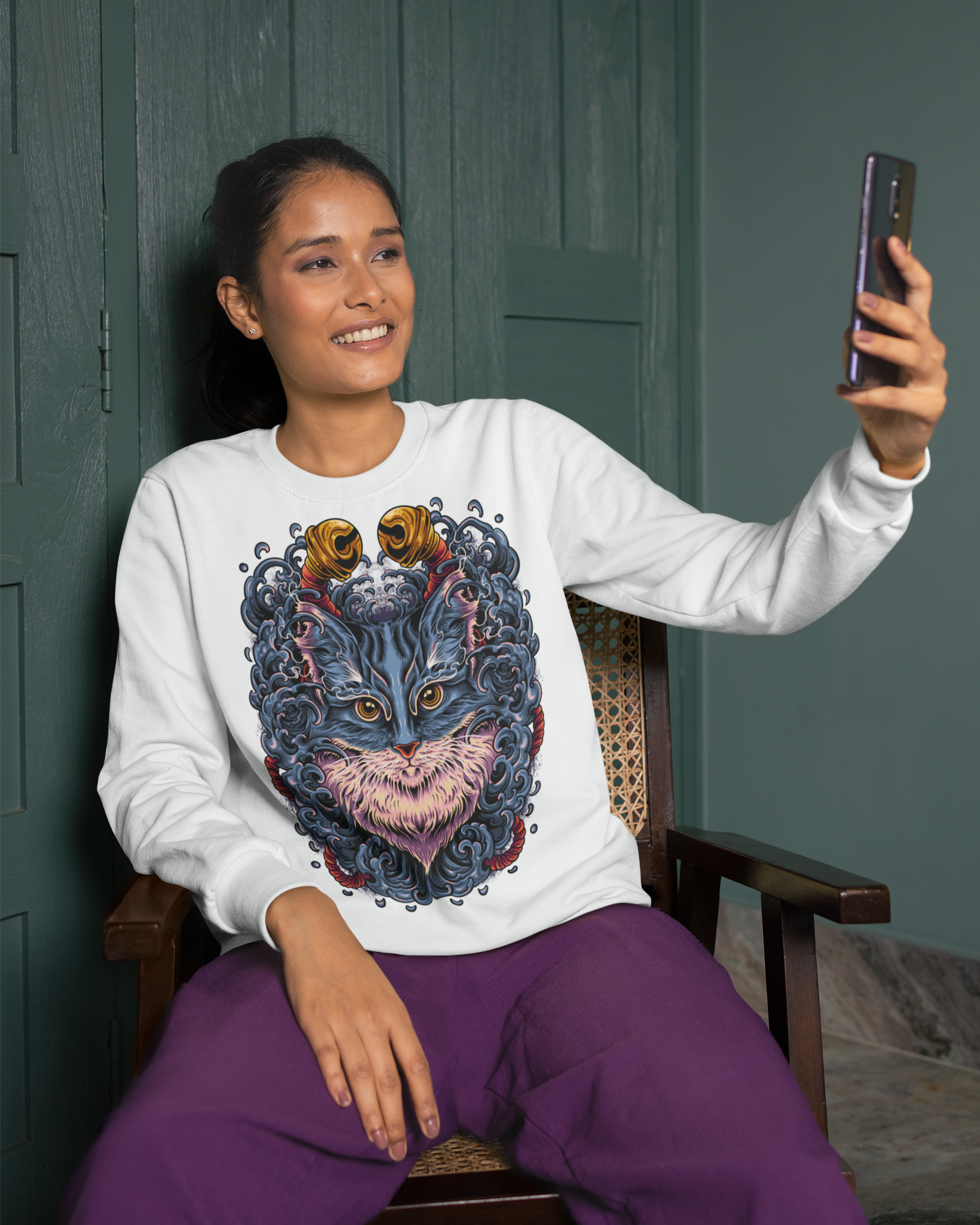 Neko Sea - Unisex Sweatshirt || TeeStitch Apparel