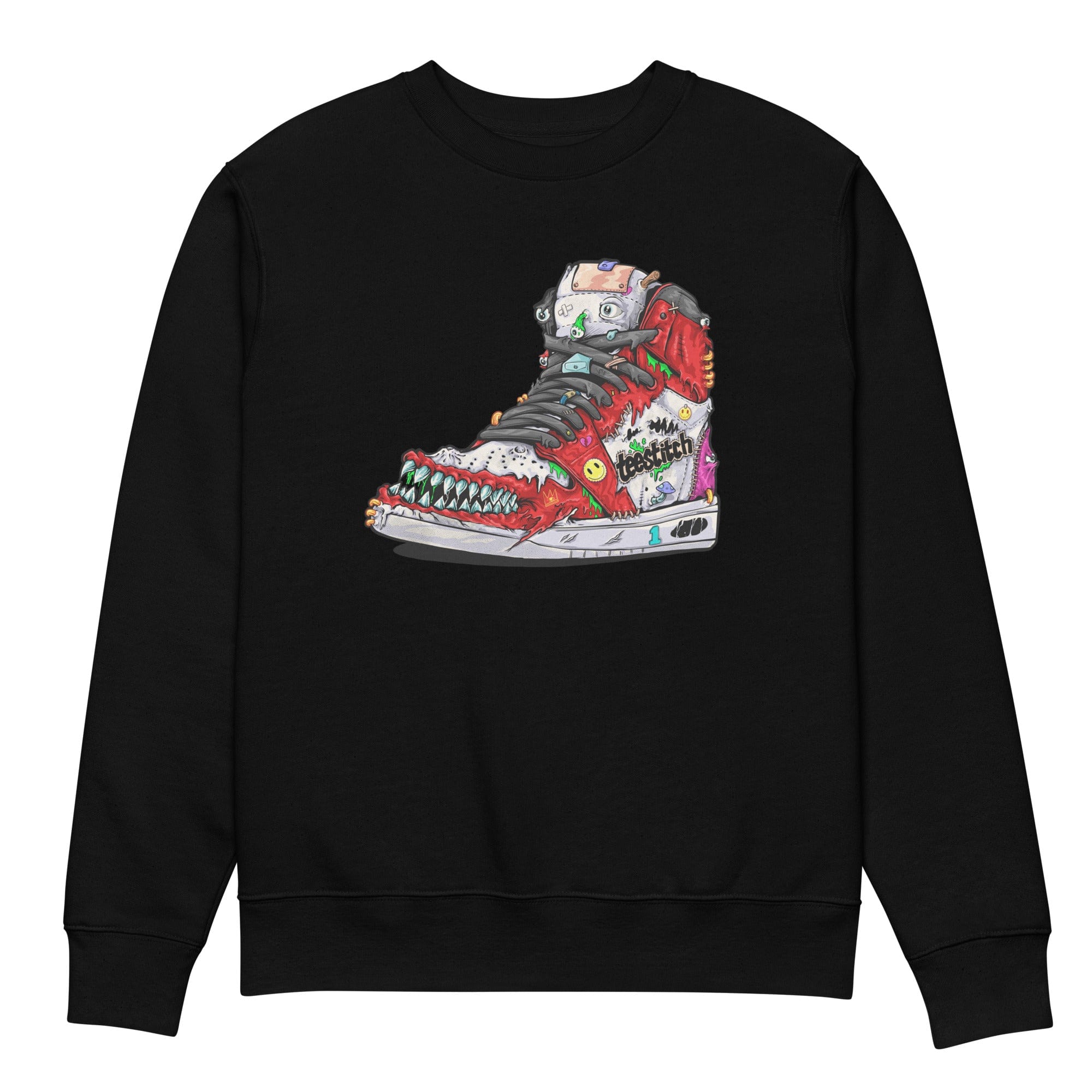 Angry High Top - Unisex Sweatshirt || TeeStitch Apparel - TeeStitch Apparel