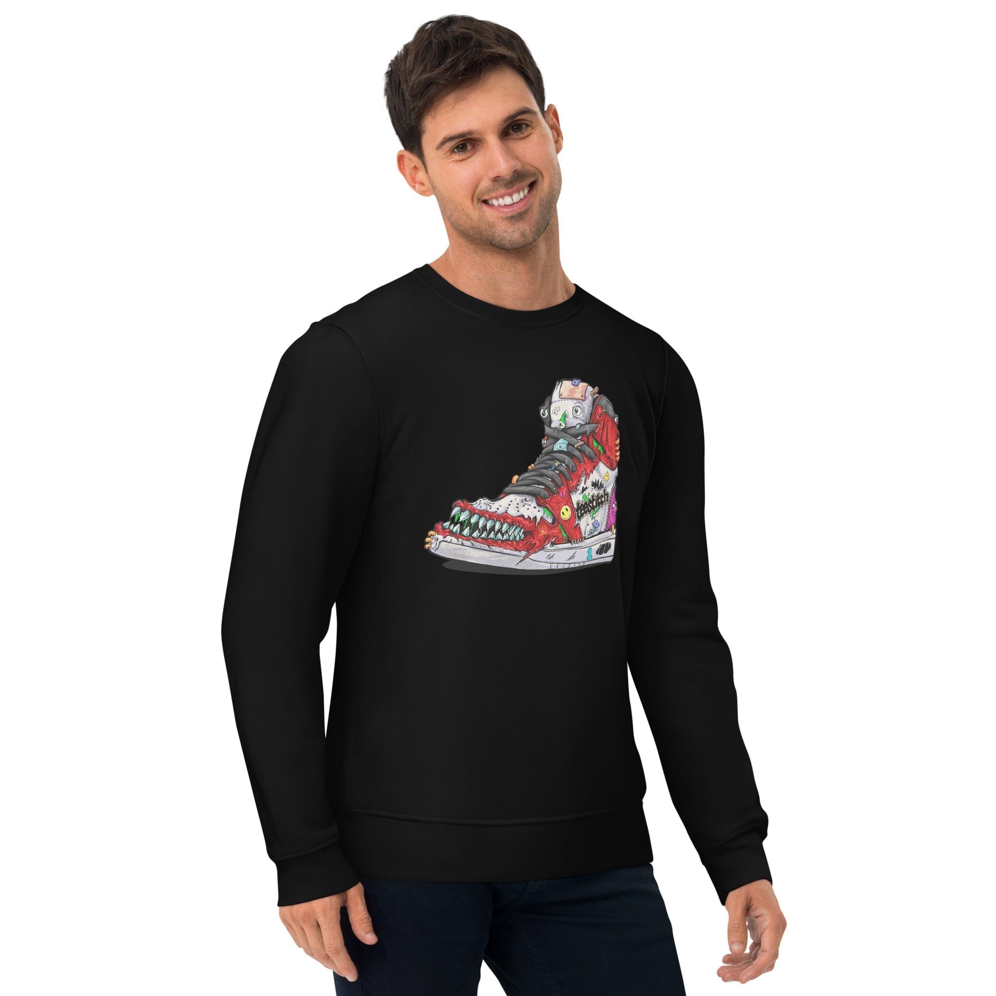 Angry High Top - Unisex Sweatshirt || TeeStitch Apparel Sweatshirt image