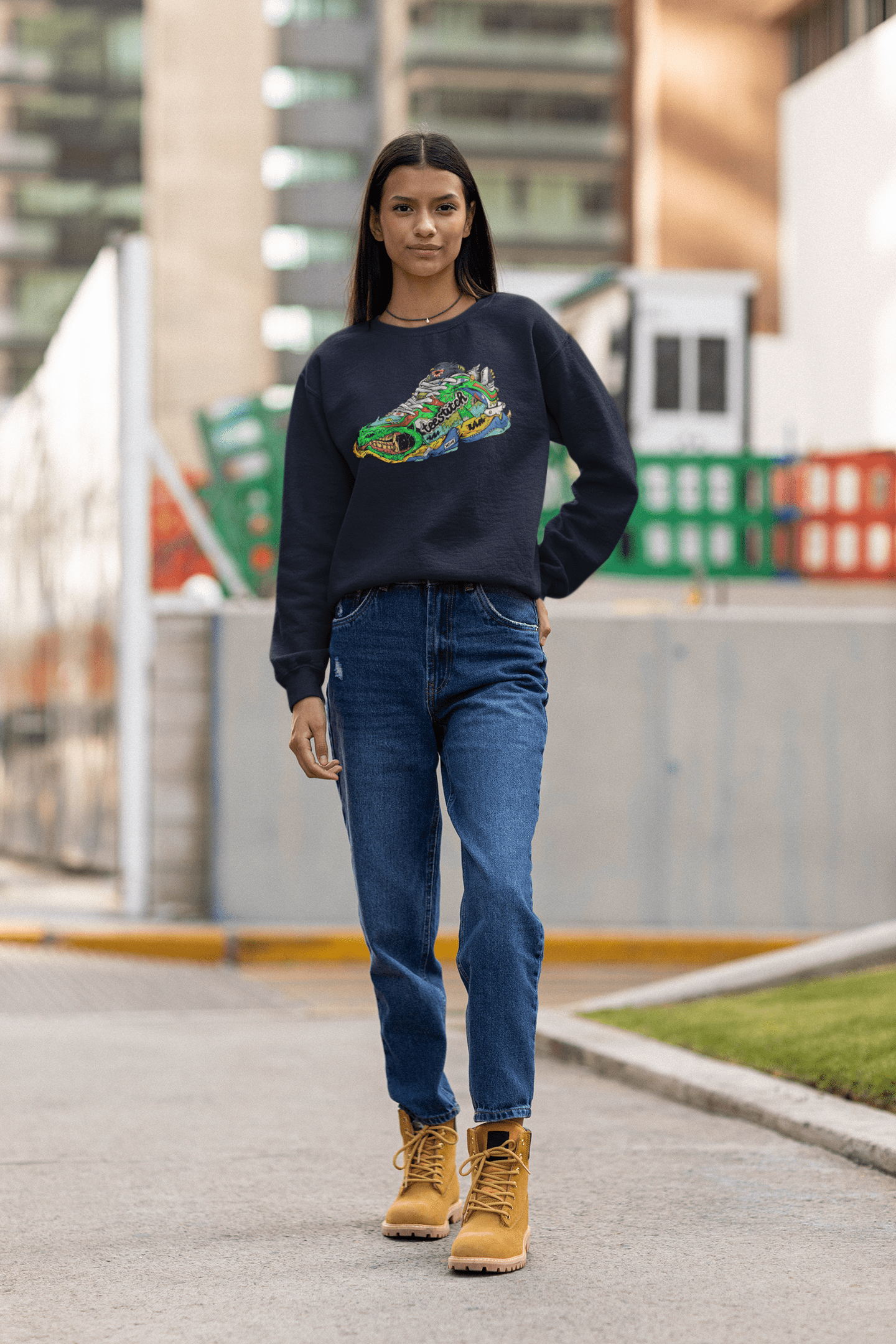 Angry Low Top - Unisex Sweatshirt || TeeStitch Apparel Sweatshirt image