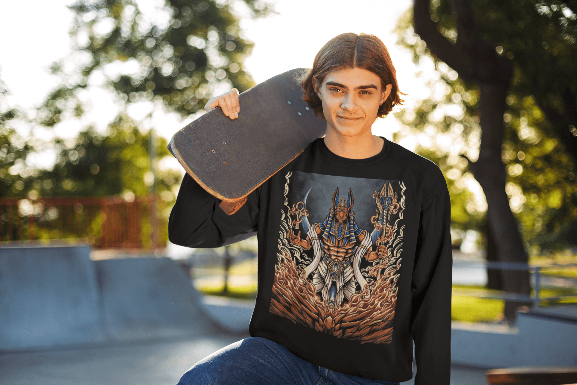 Anubis - Unisex Sweatshirt || TeeStitch Apparel Sweatshirt image