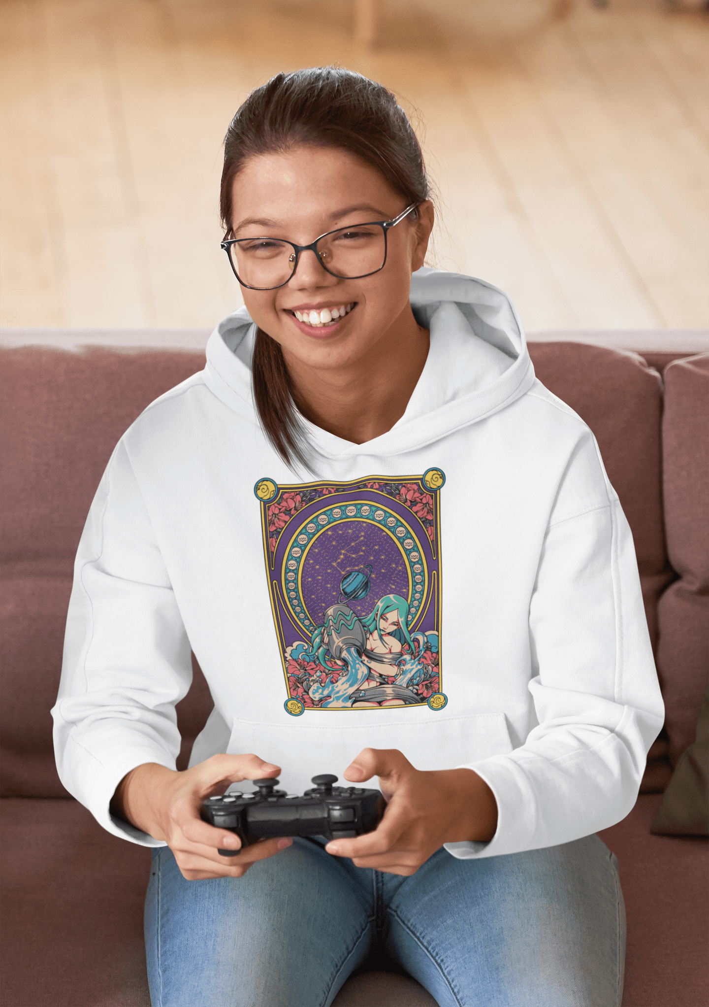 Aquarius - Unisex Hoodie || TeeStitch Apparel Hoodie image