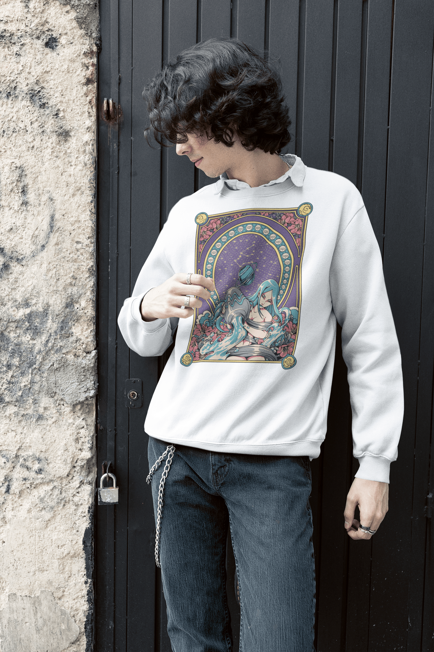 Aquarius - Unisex Sweatshirt || TeeStitch Apparel Sweatshirt image