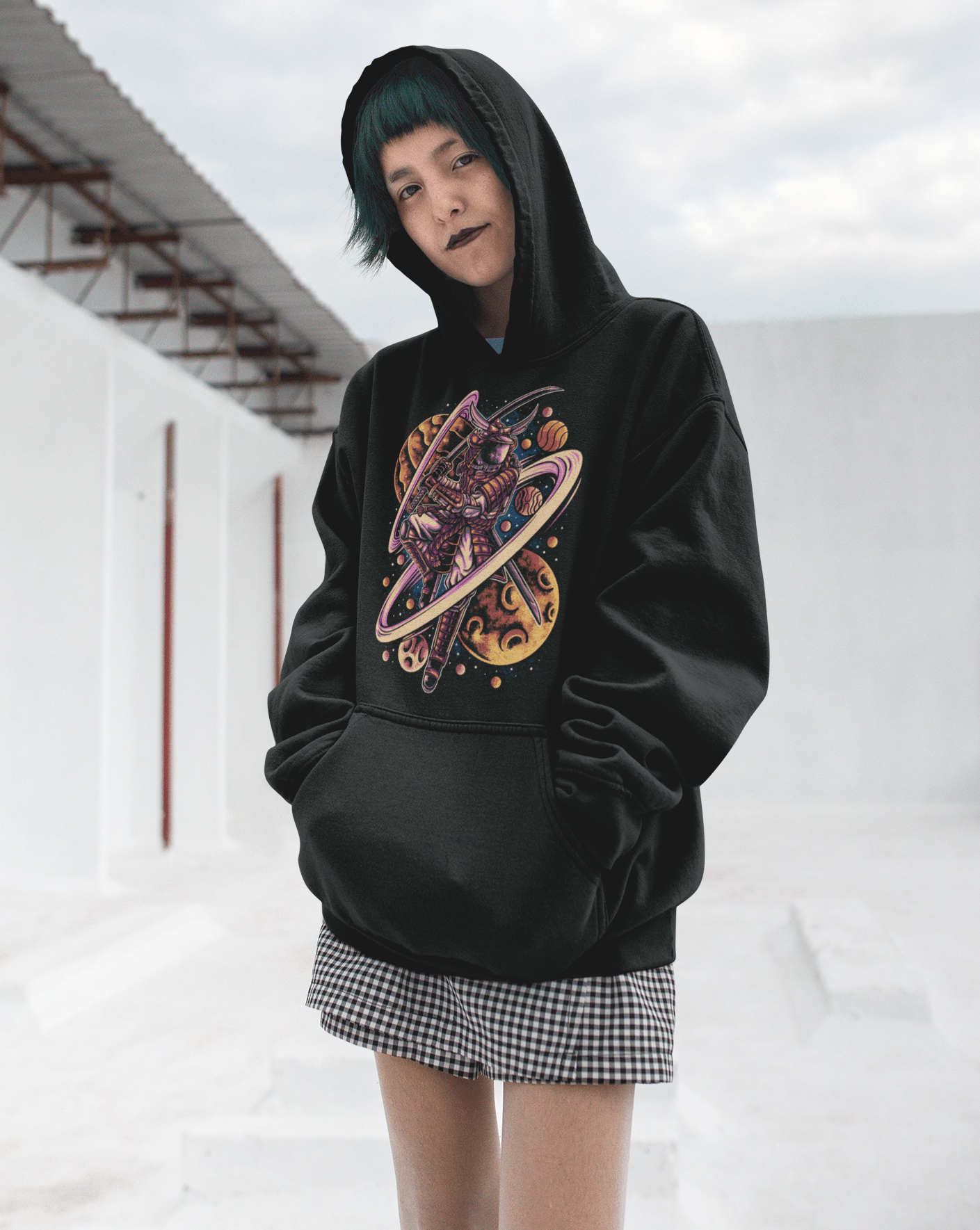 Astro Samurai - Unisex Hoodie || TeeStitch Apparel - TeeStitch Apparel