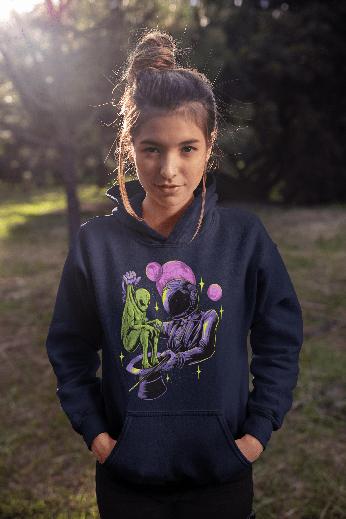 Astronaut Magician - Unisex Hoodie || TeeStitch Apparel Hoodie image