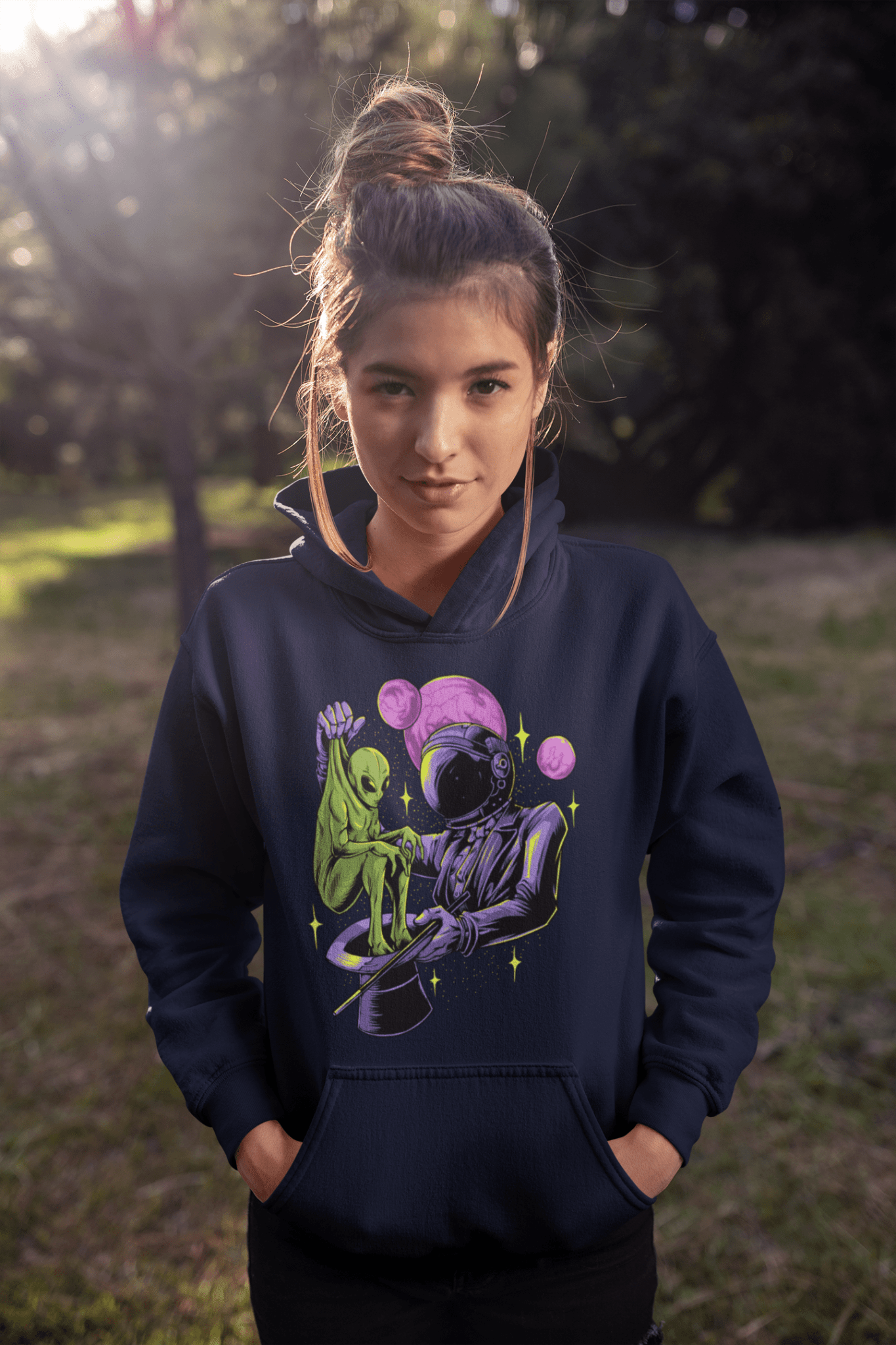 Astronaut Magician - Unisex Hoodie || TeeStitch Apparel - TeeStitch Apparel