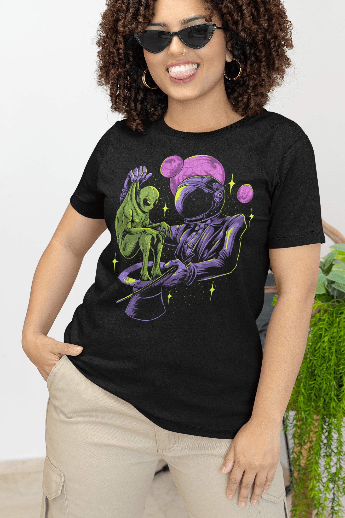 Astronaut Magician - Unisex T-Shirt || TeeStitch Apparel T-Shirt image