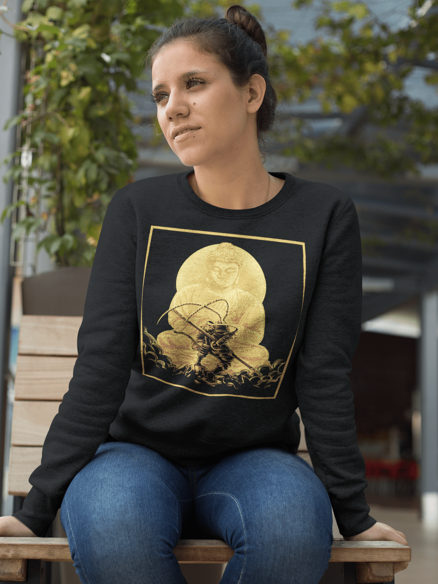 Battle Buddha - Unisex Sweatshirt || TeeStitch Apparel Sweatshirt image