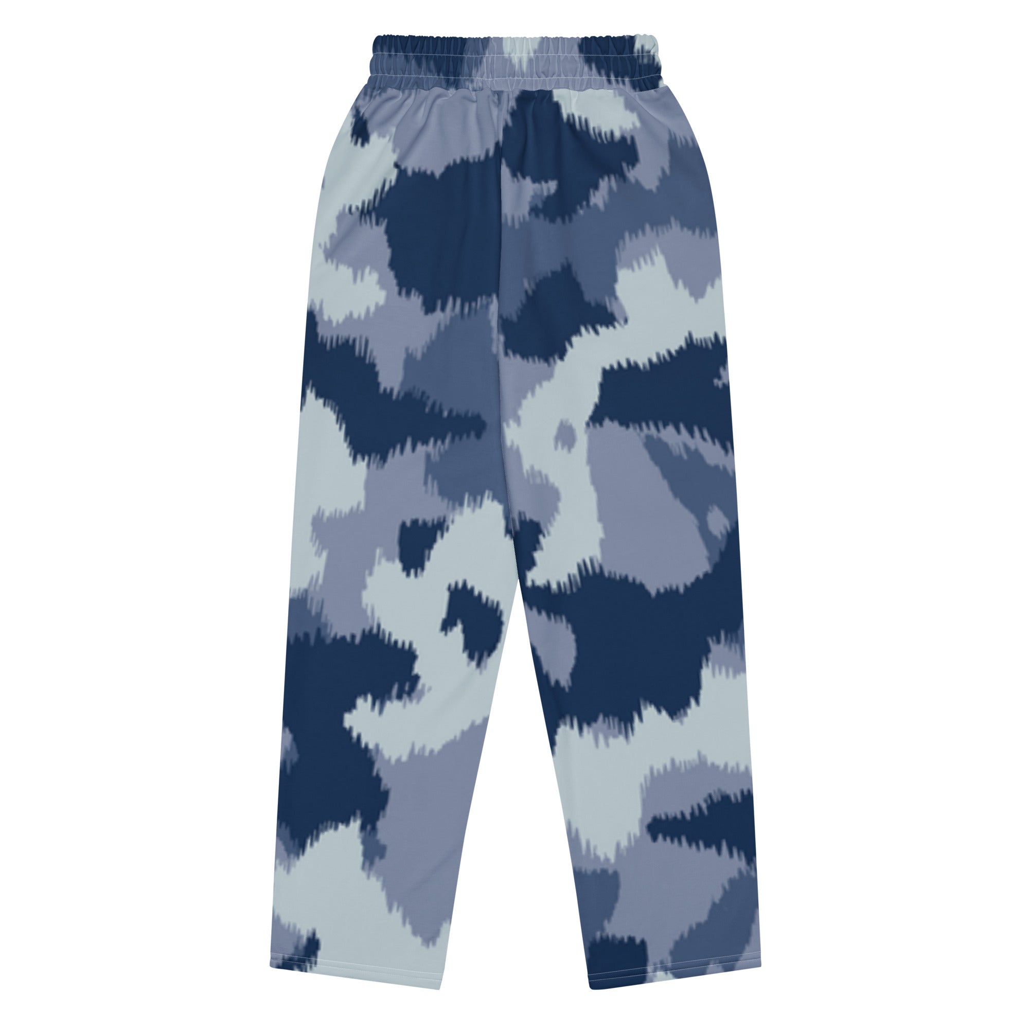 Blue Camo Wide - Leg Joggers || TeeStitch Apparel - TeeStitch Apparel