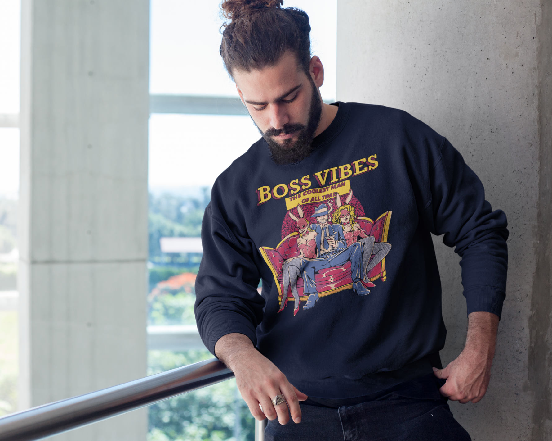 Boss Vibes - Unisex Sweatshirt || TeeStitch Apparel Sweatshirt image