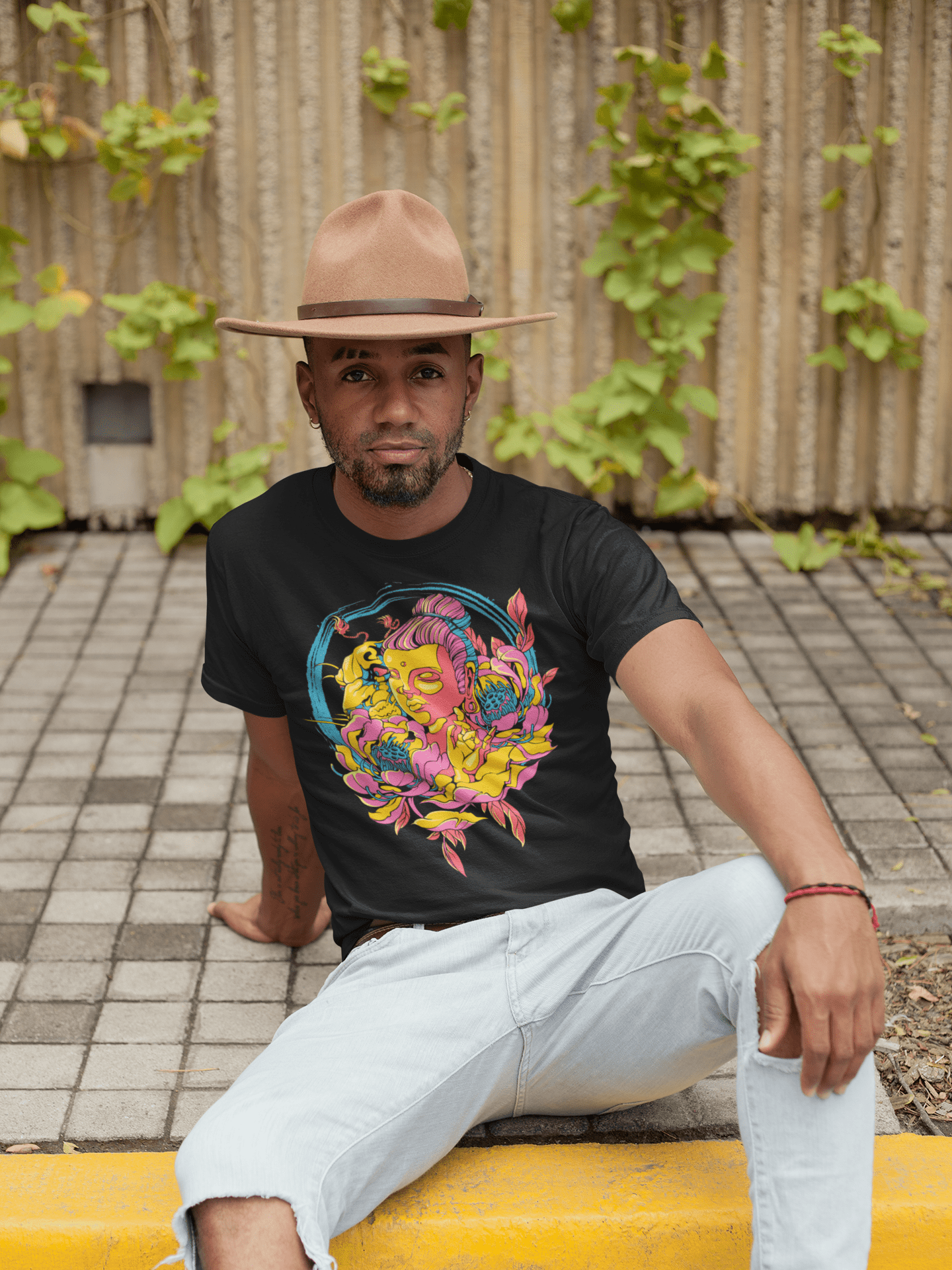 Colorful Buddha - Unisex T-Shirt || TeeStitch Apparel T-Shirt image