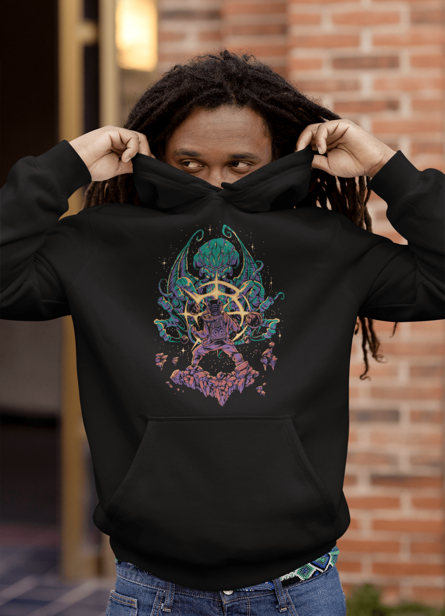 Cthulhu Attack - Unisex Hoodie || TeeStitch Apparel Hoodie image