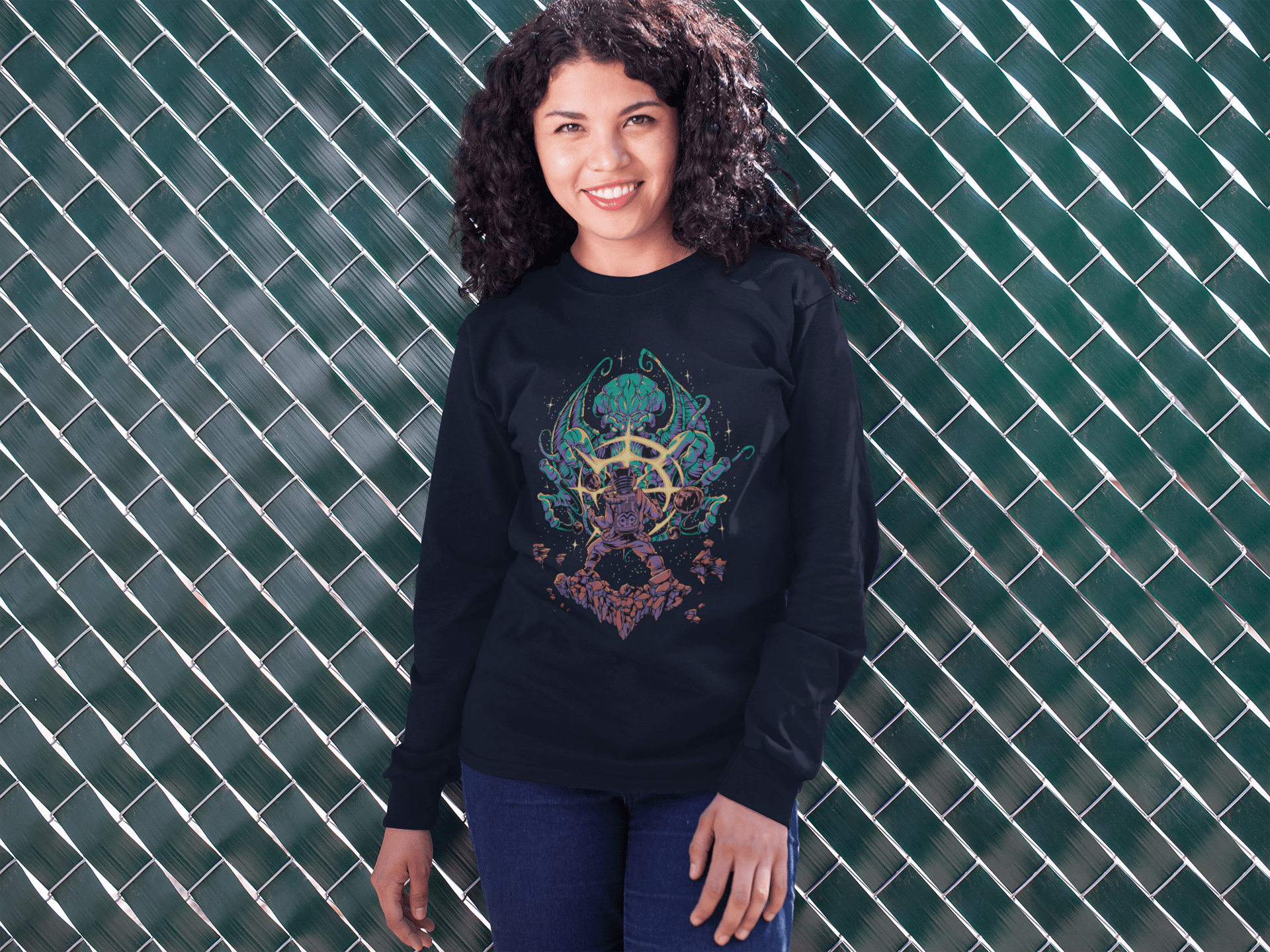 Cthulhu Attack - Unisex Sweatshirt || TeeStitch Apparel - TeeStitch Apparel