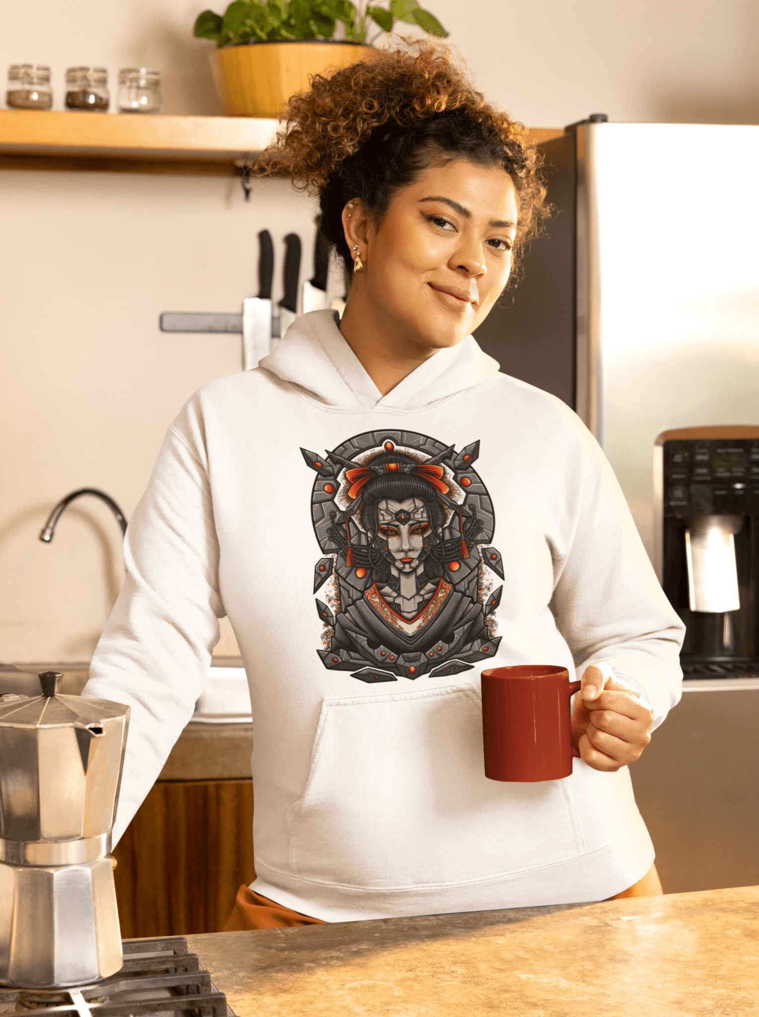 Cyber Geisha - Unisex Hoodie || TeeStitch Apparel - TeeStitch Apparel