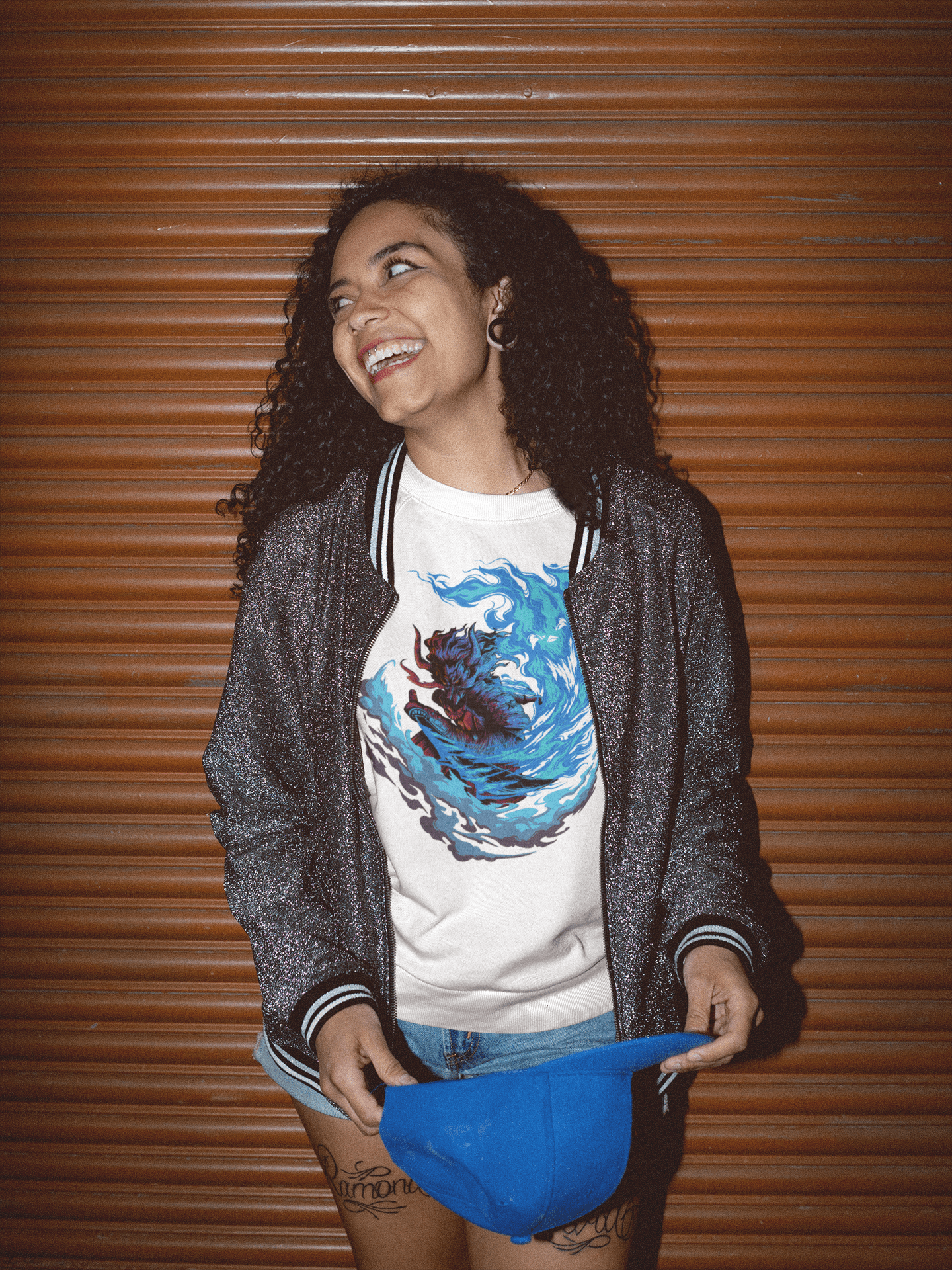 Dragon With Blue Fire - Unisex Sweatshirt || TeeStitch Apparel - TeeStitch Apparel