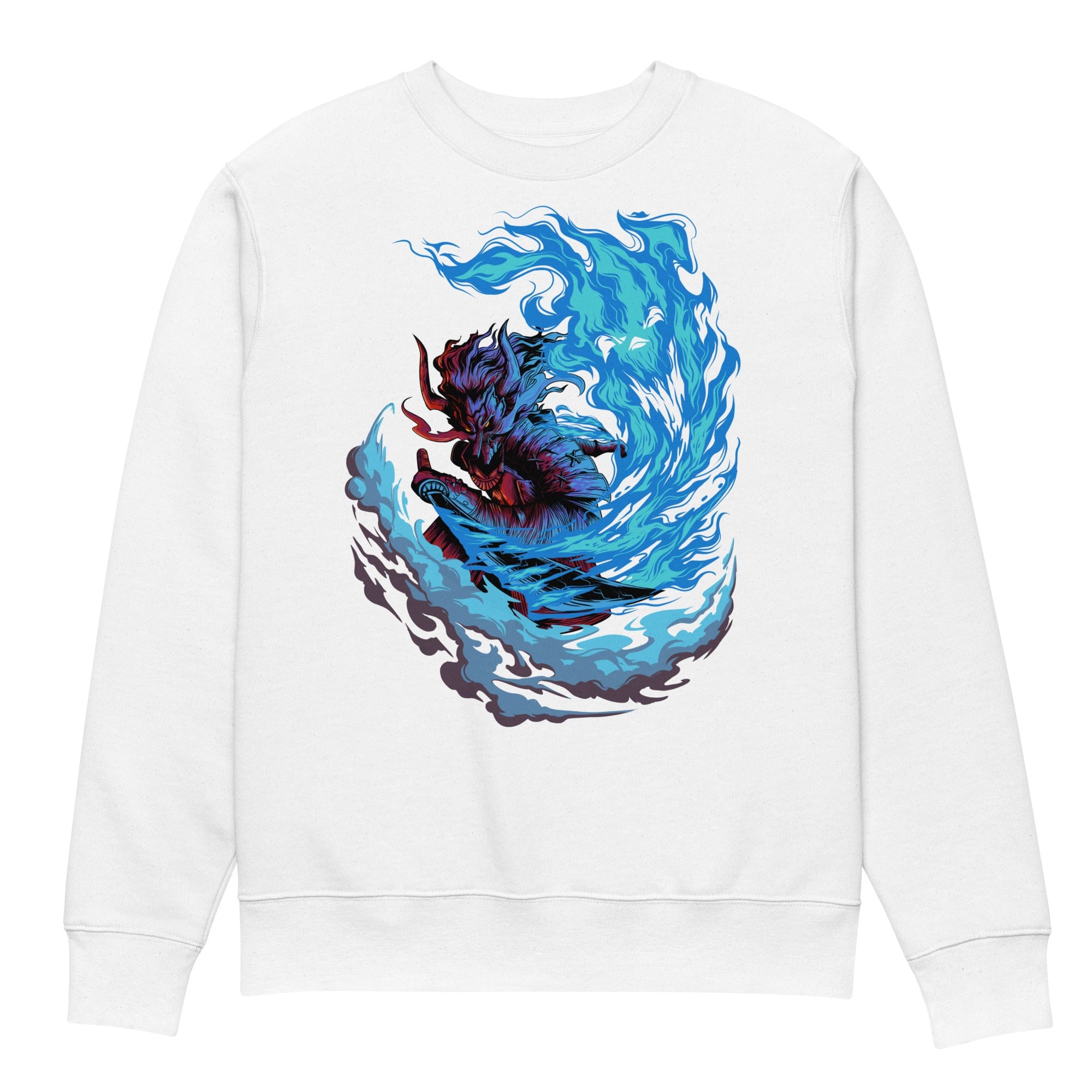 Dragon With Blue Fire - Unisex Sweatshirt || TeeStitch Apparel - TeeStitch Apparel