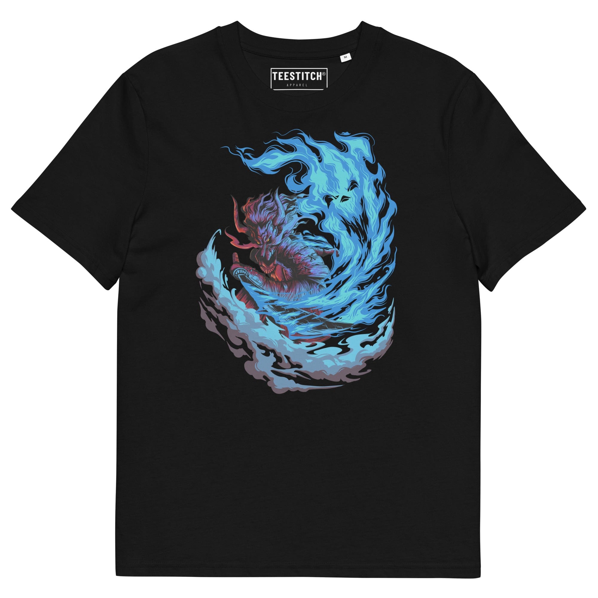 Dragon with Blue Fire - Unisex T-Shirt || TeeStitch Apparel - TeeStitch Apparel