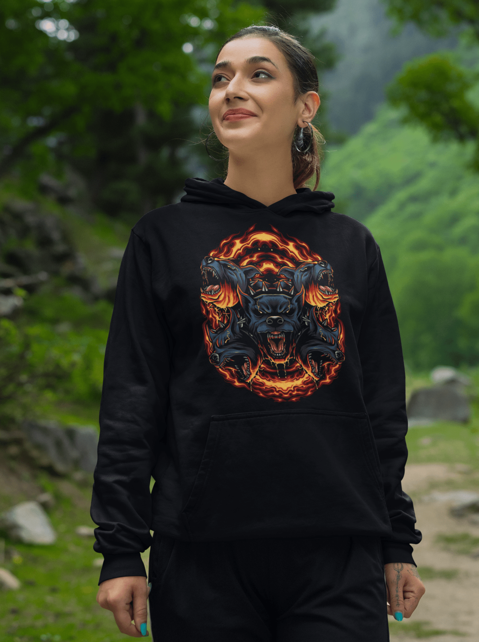 Five Face Dog - Unisex Hoodie || TeeStitch Apparel - TeeStitch Apparel