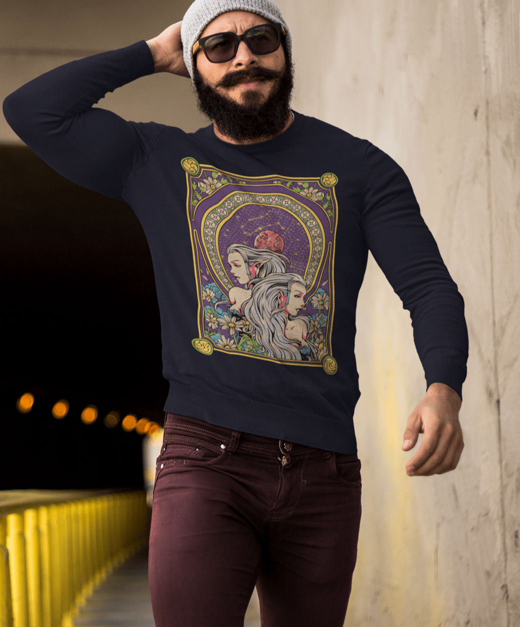 Gemini - Unisex Sweatshirt || TeeStitch Apparel Sweatshirt image