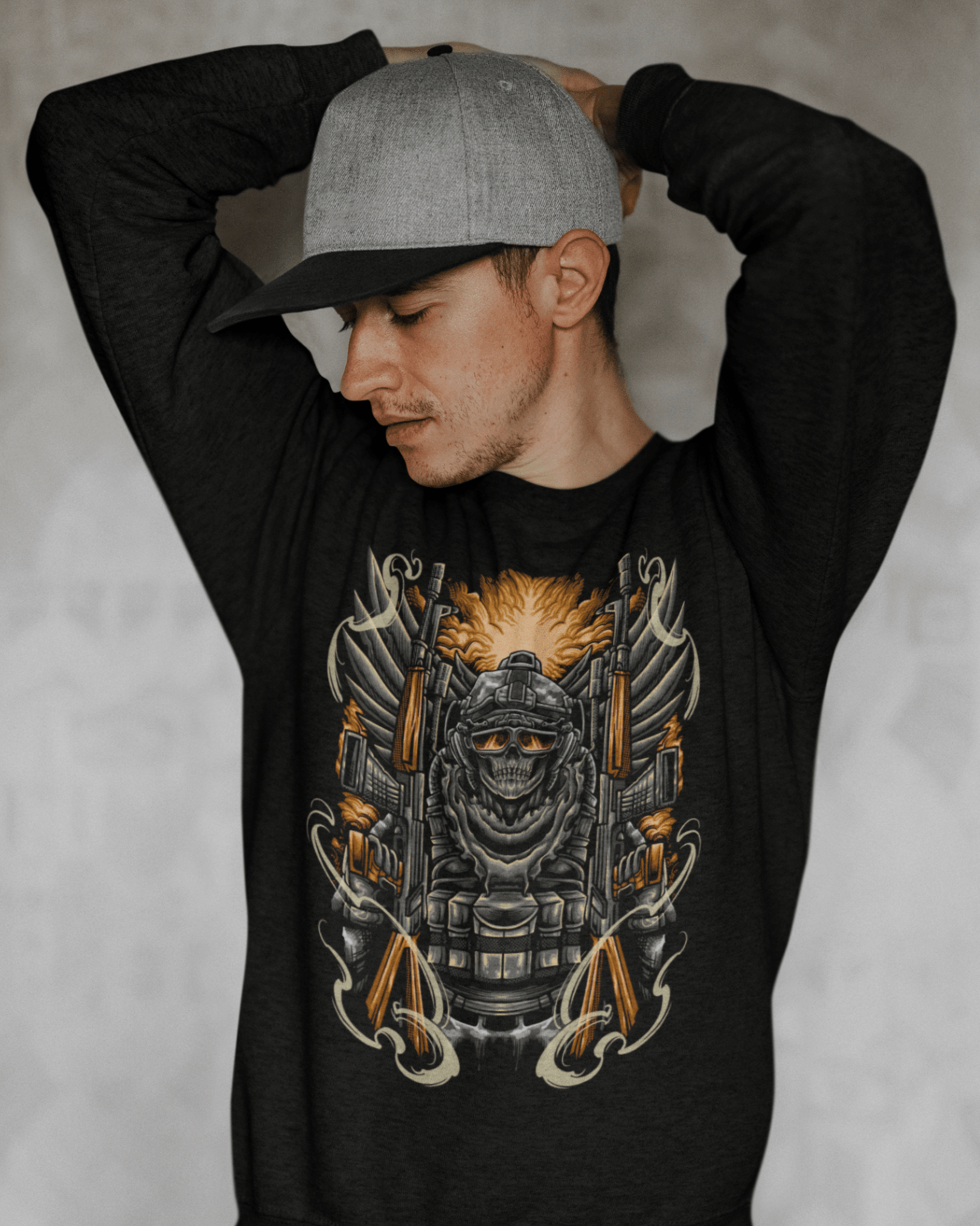 Ghost Soldier - Unisex Sweatshirt || TeeStitch Apparel 