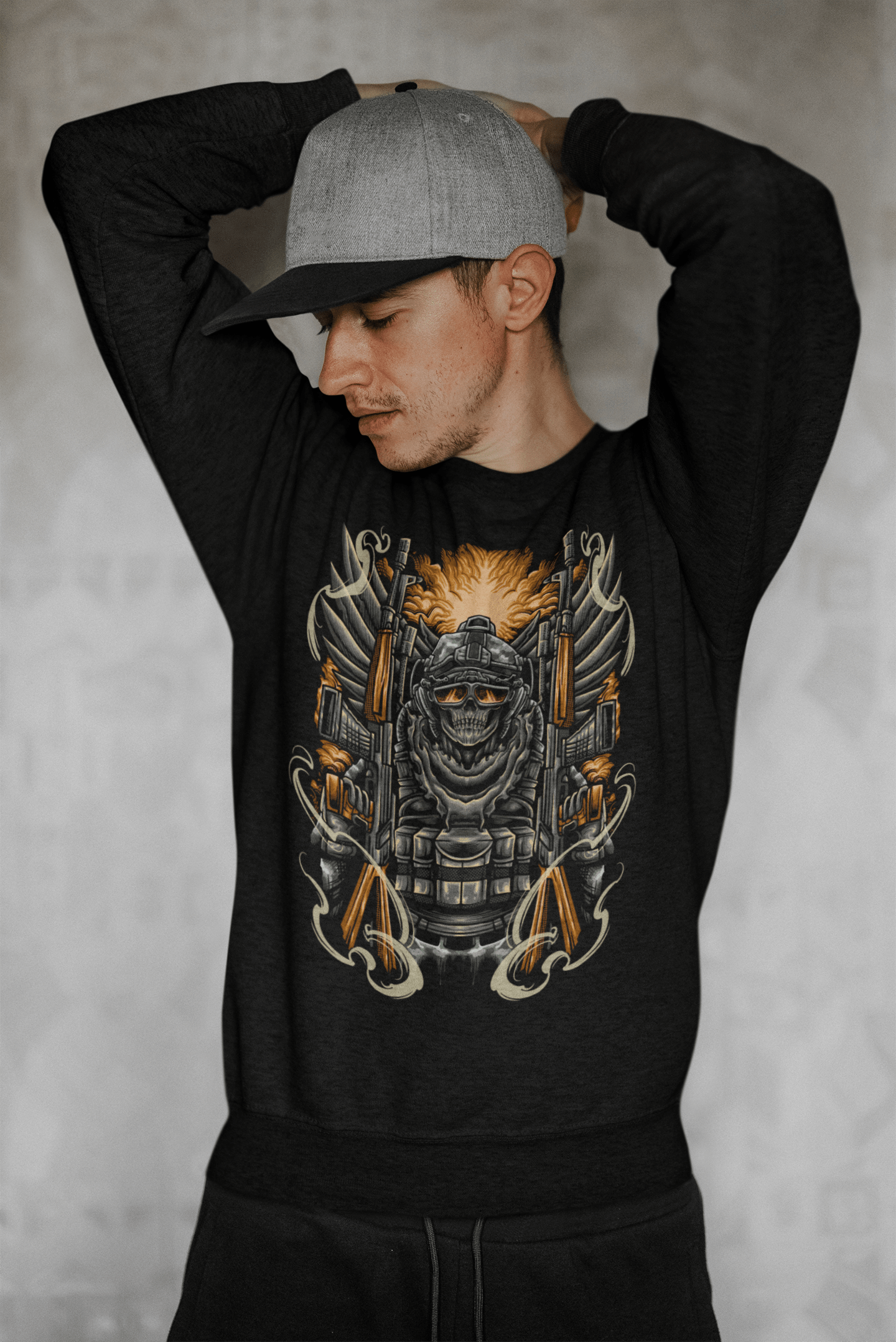 Ghost Soldier - Unisex Sweatshirt || TeeStitch Apparel Sweatshirt image