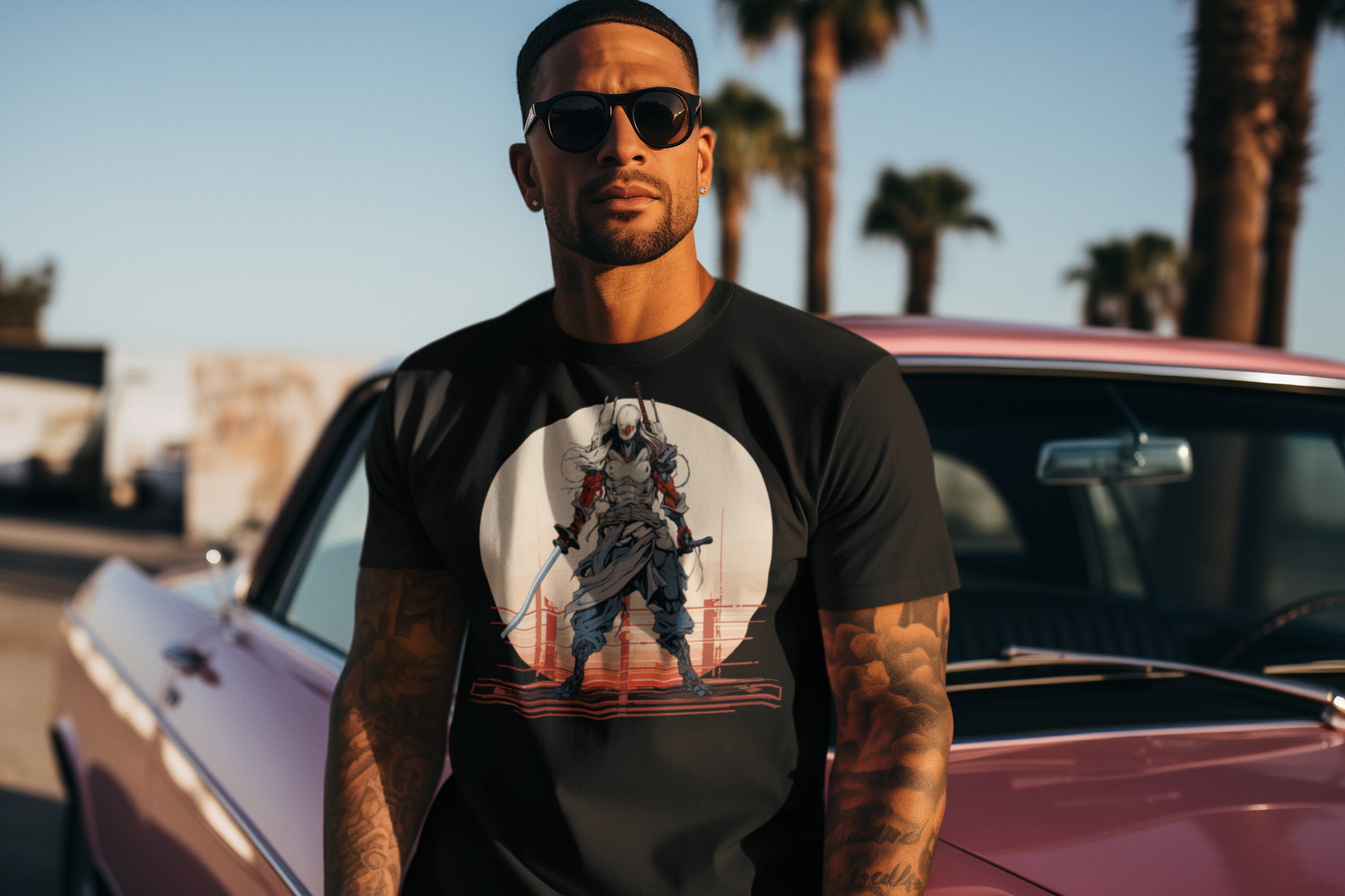 Futuristic Samurai - Unisex T-Shirt || TeeStitch Apparel