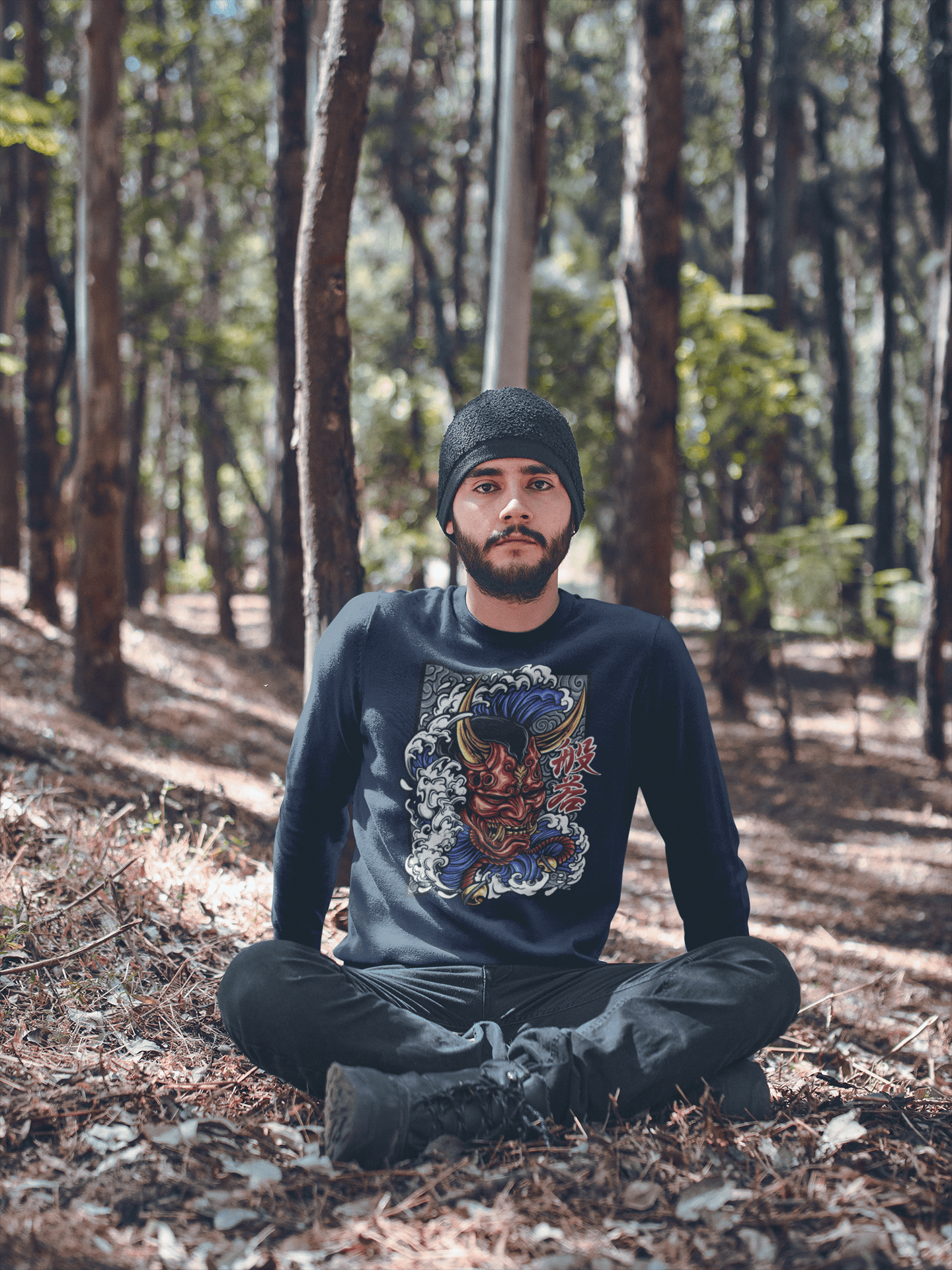 Hannya Mask - Unisex Sweatshirt || TeeStitch Apparel Sweatshirt image