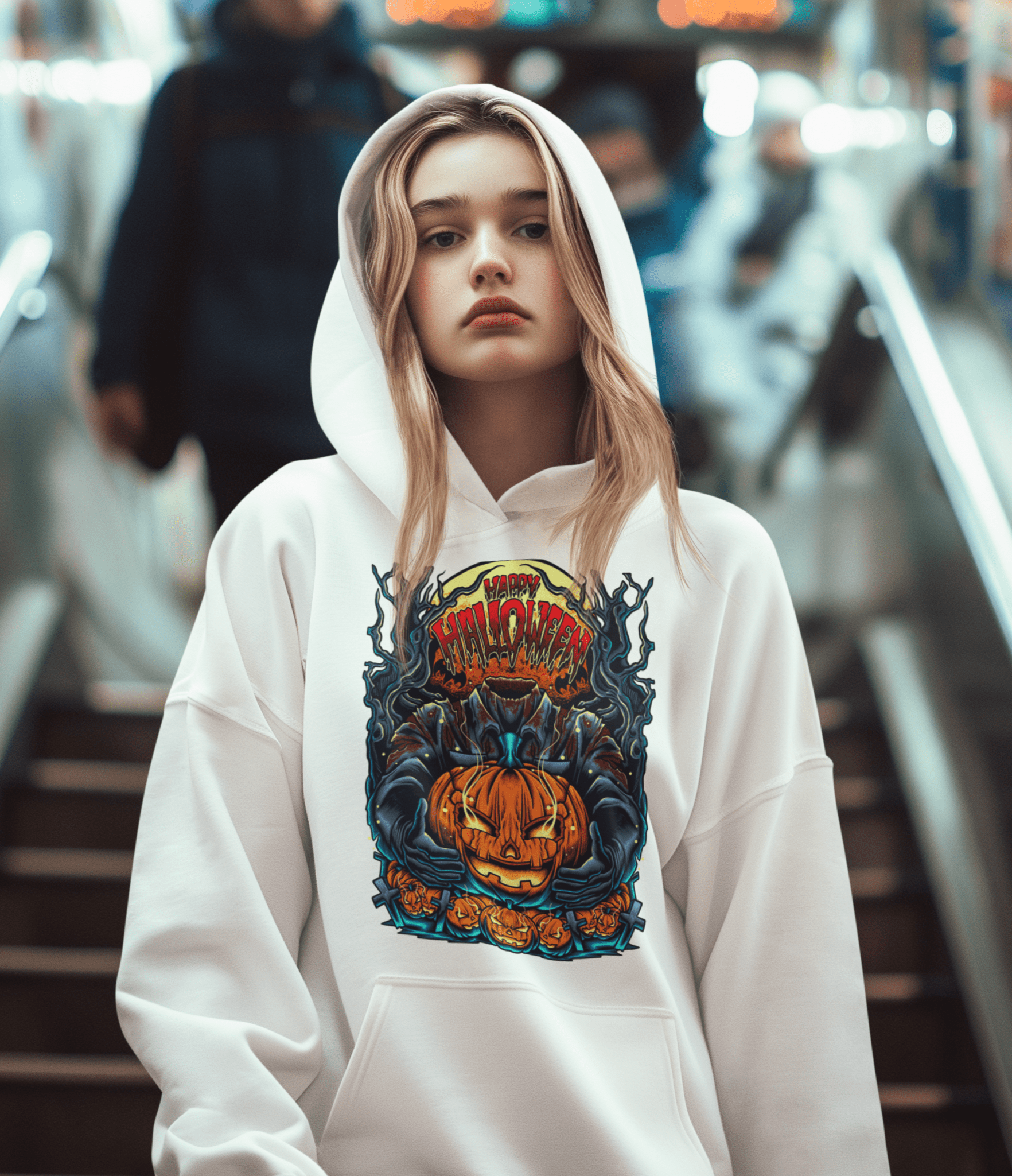 Happy Halloween - Unisex Hoodie || TeeStitch Apparel Hoodie image