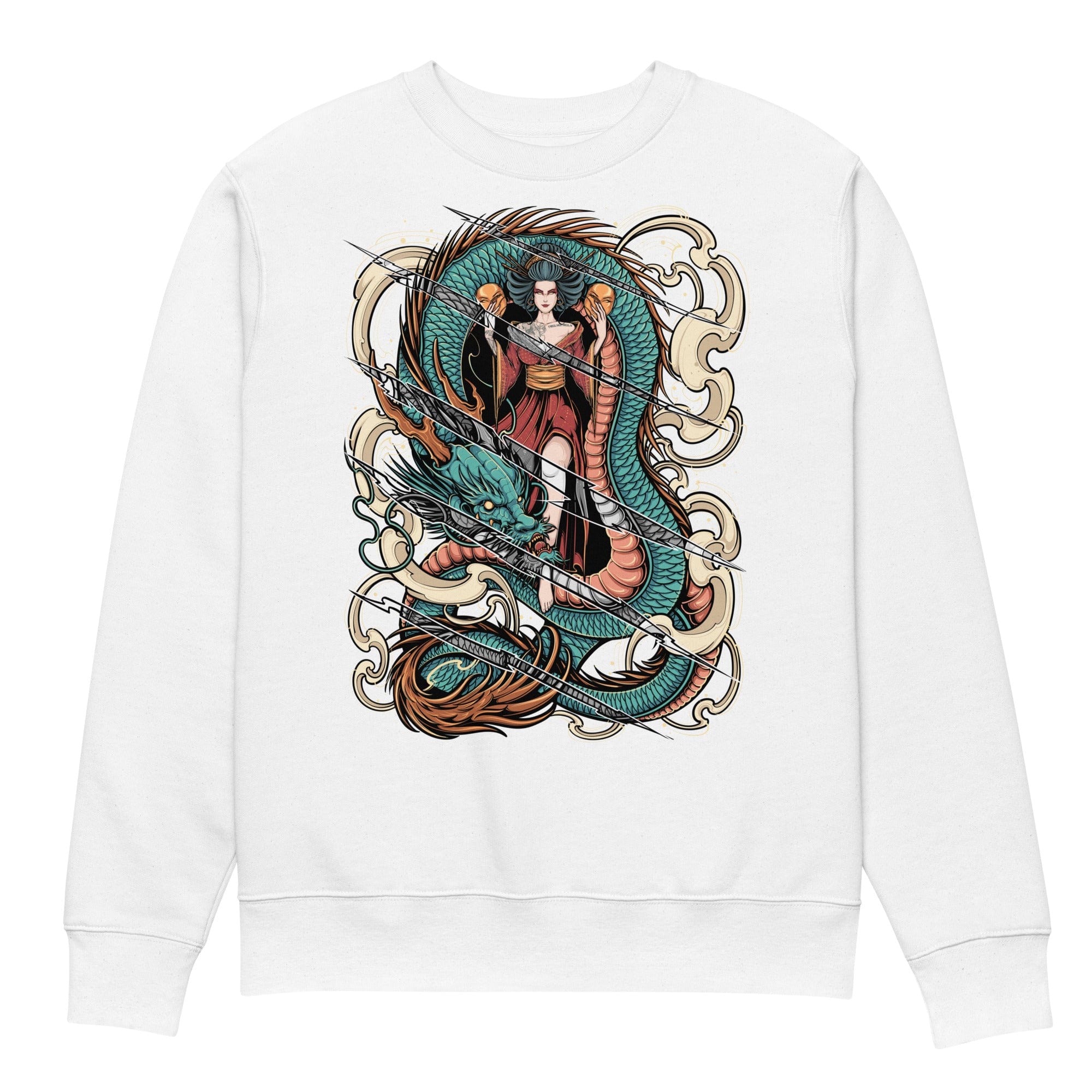 Japanese Queen With Claw Rips - Unisex Sweatshirt || TeeStitch Apparel - TeeStitch Apparel