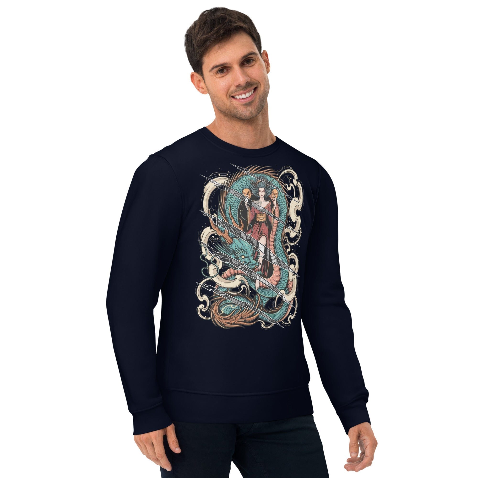 Japanese Queen With Claw Rips - Unisex Sweatshirt || TeeStitch Apparel Sweatshirt image